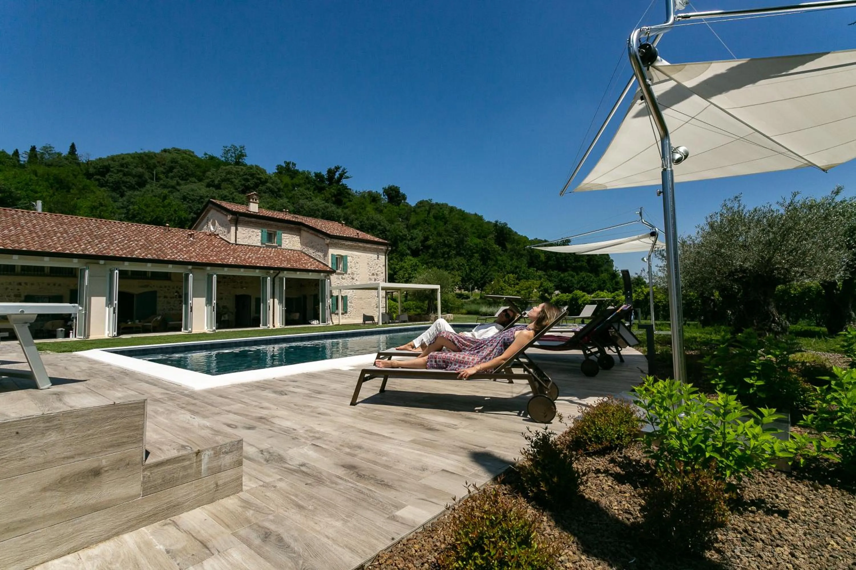 Pool view in Casa Massaro Todeschini