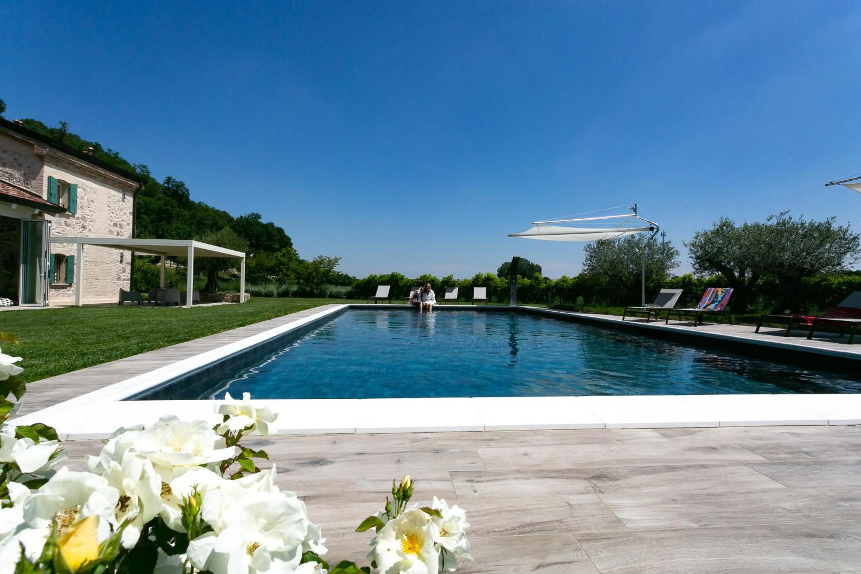 Pool view in Casa Massaro Todeschini