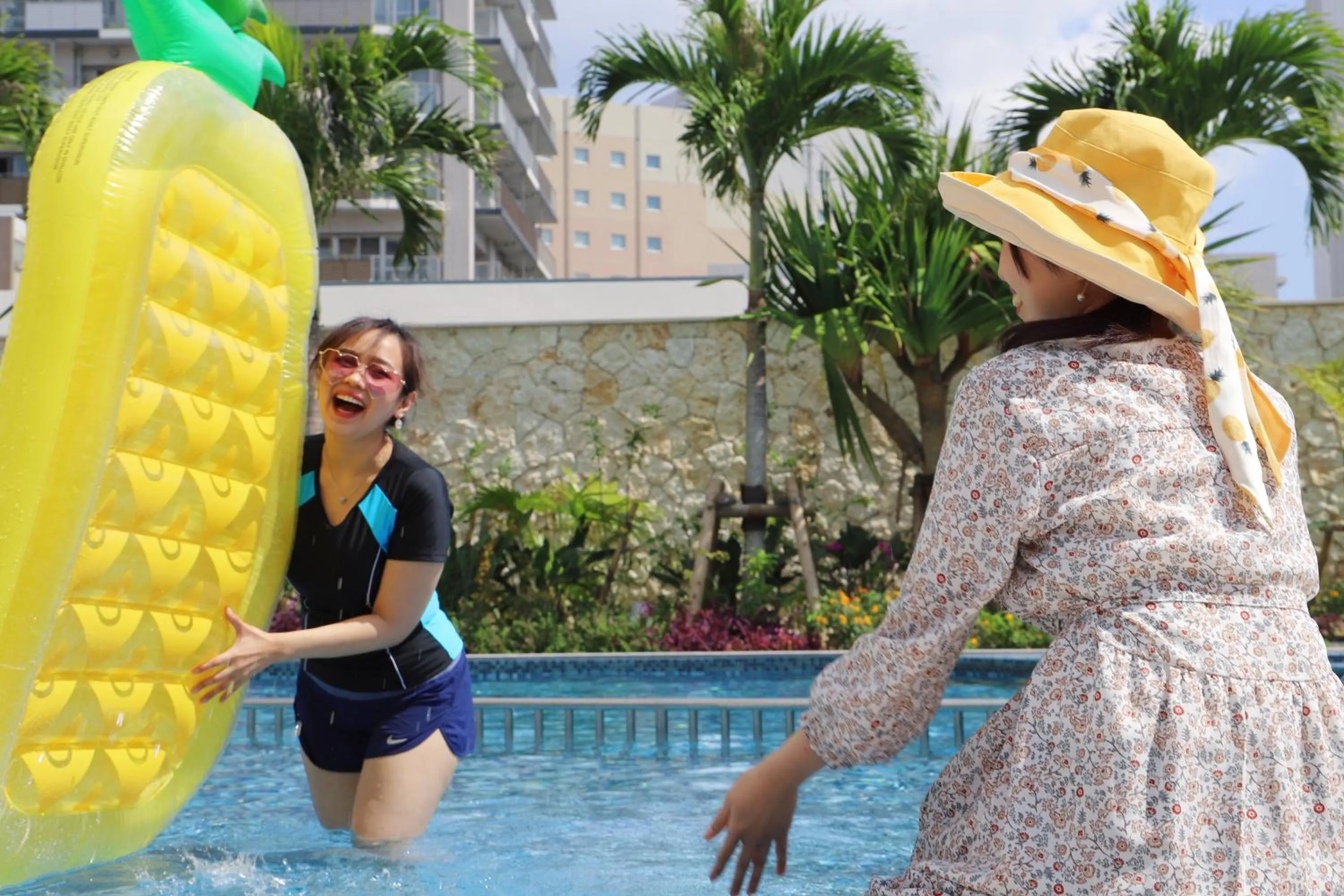 Pool view in Okinawa Hinode Resort and Hot Spring Hotel