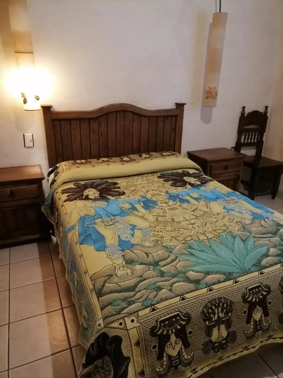 Bed in Posada Bugambilias
