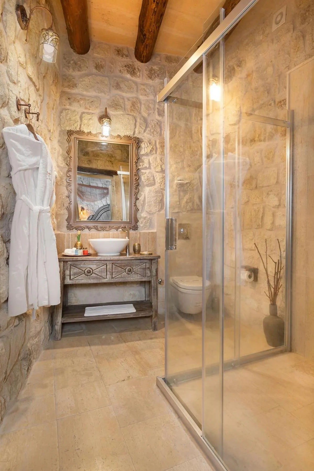 Bathroom in Elysion Cave Suites