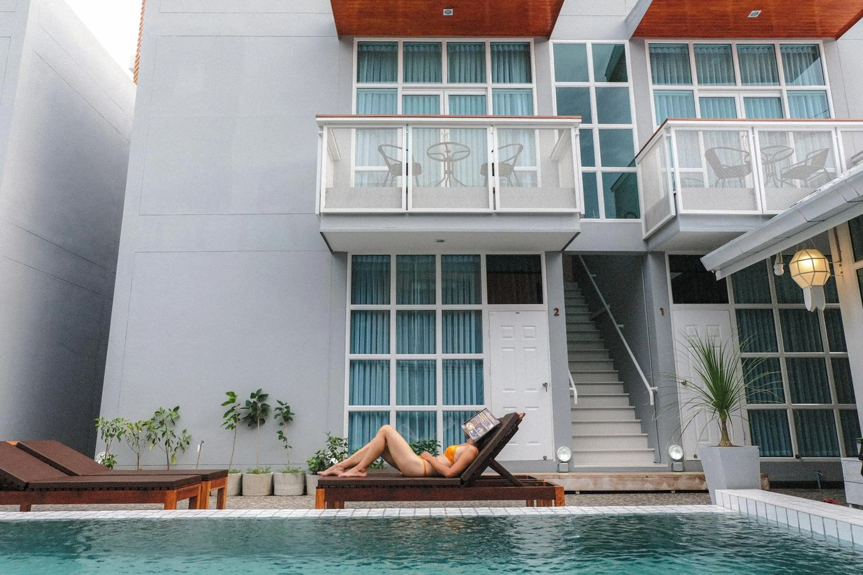 Swimming pool in PaiApartHotel