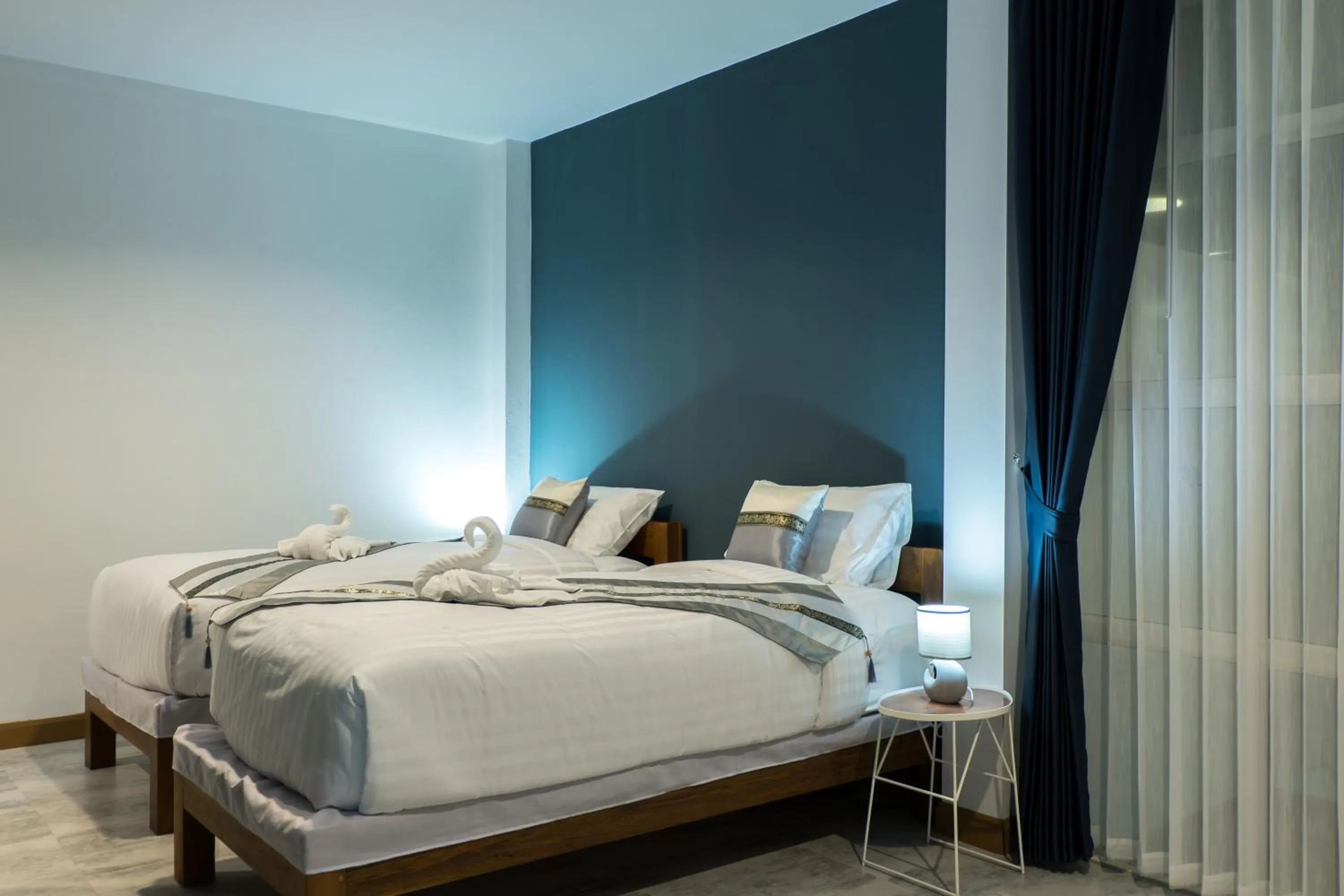 Bed in PaiApartHotel