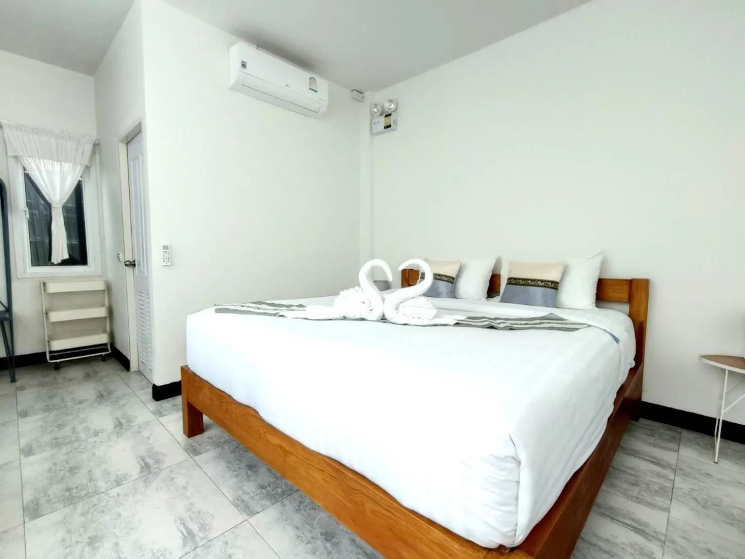 Bed in PaiApartHotel