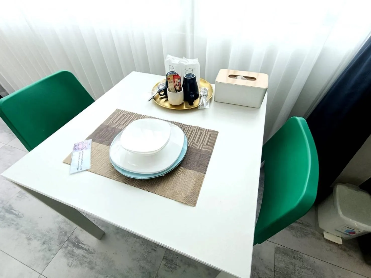 Seating area in PaiApartHotel