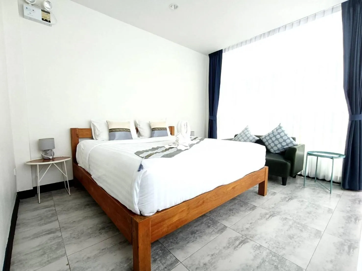 Bed in PaiApartHotel