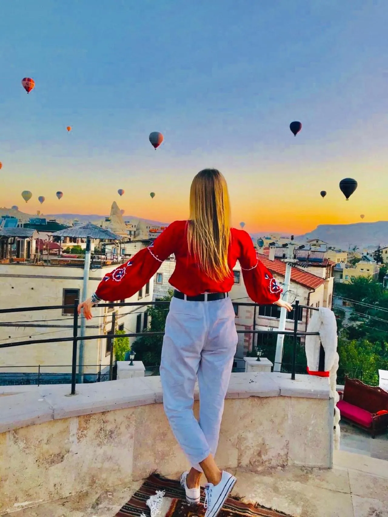 Balcony/Terrace in Balloon Cave Hotel