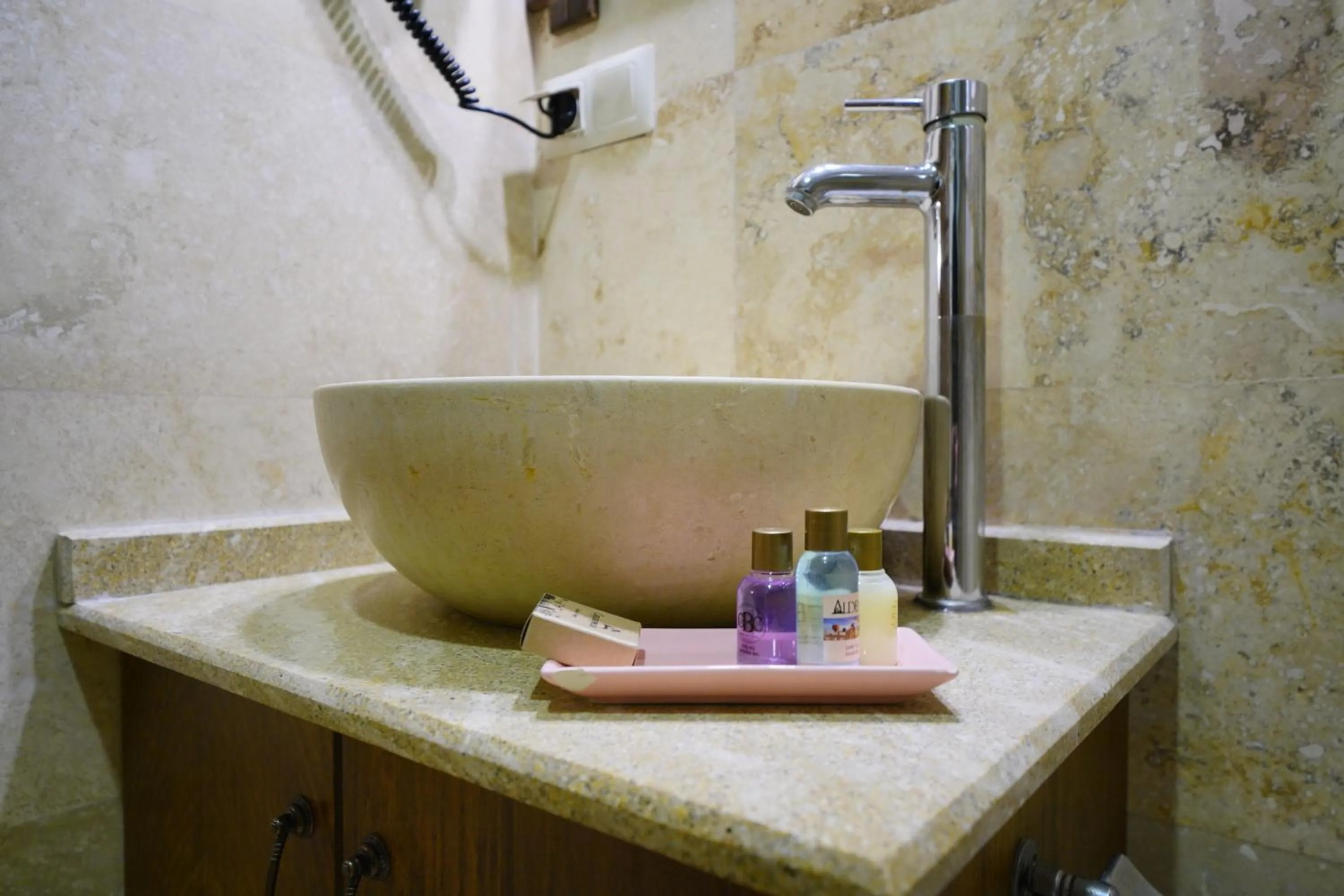 Shower in Balloon Cave Hotel