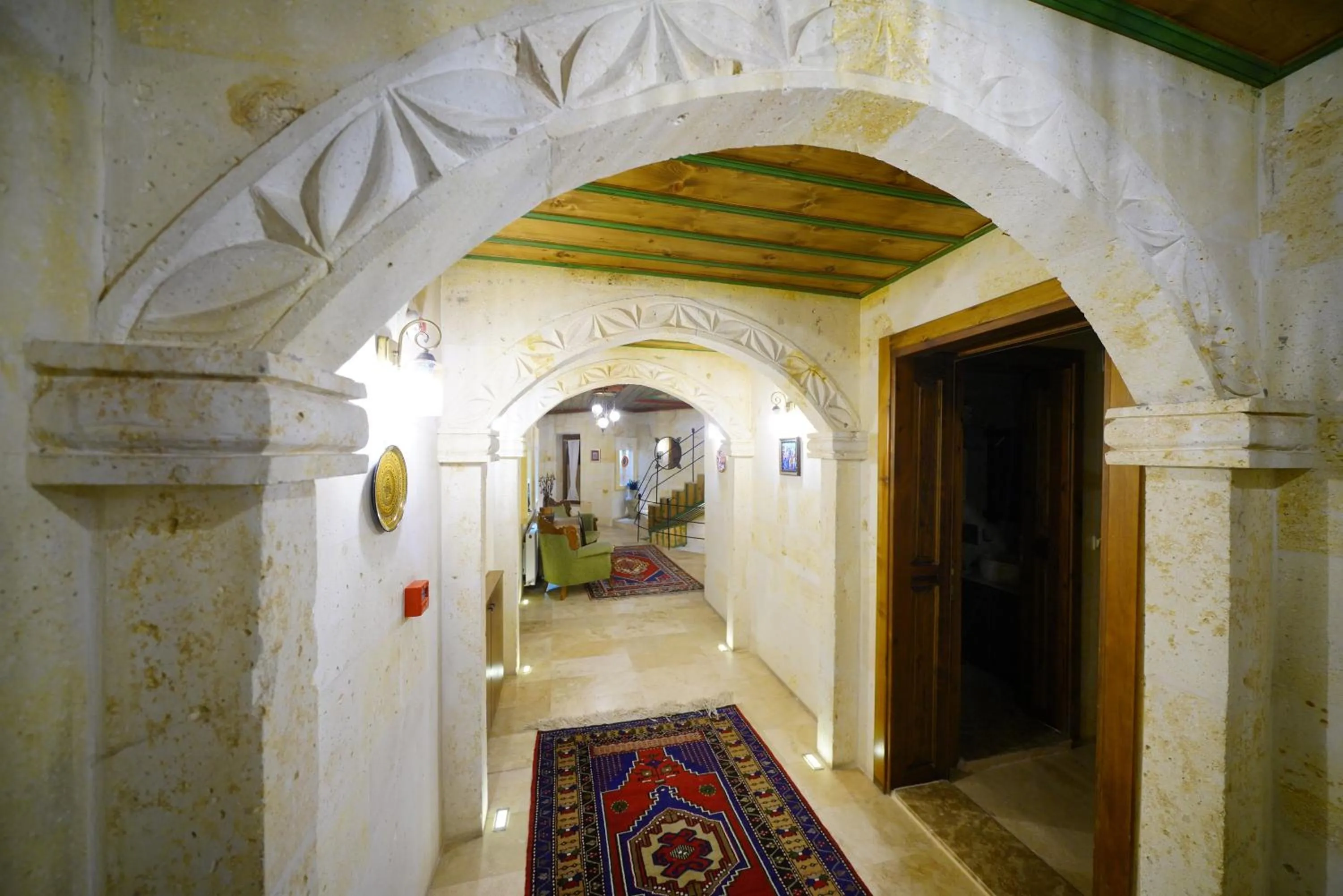 Seating area in Balloon Cave Hotel