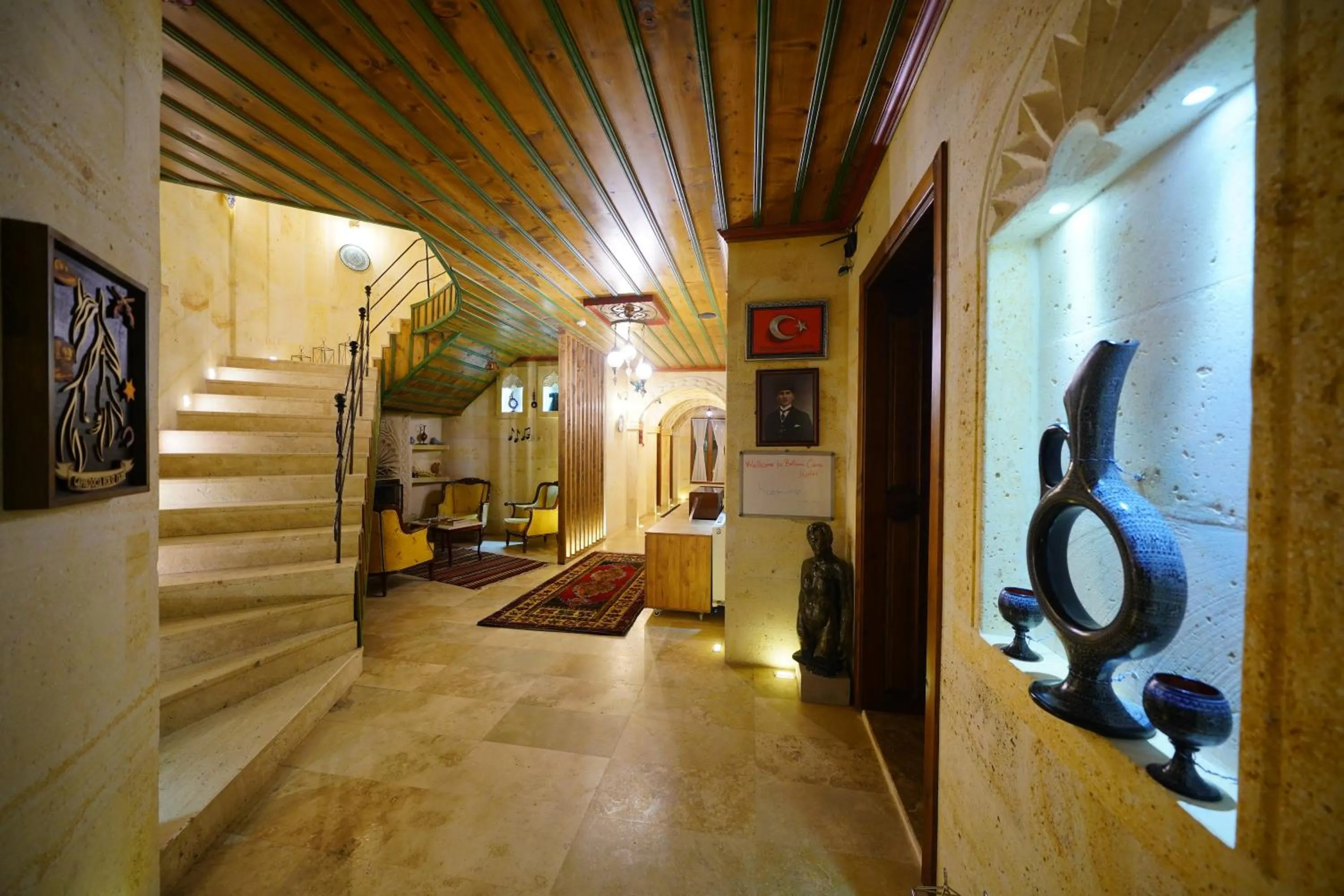 Seating area in Balloon Cave Hotel