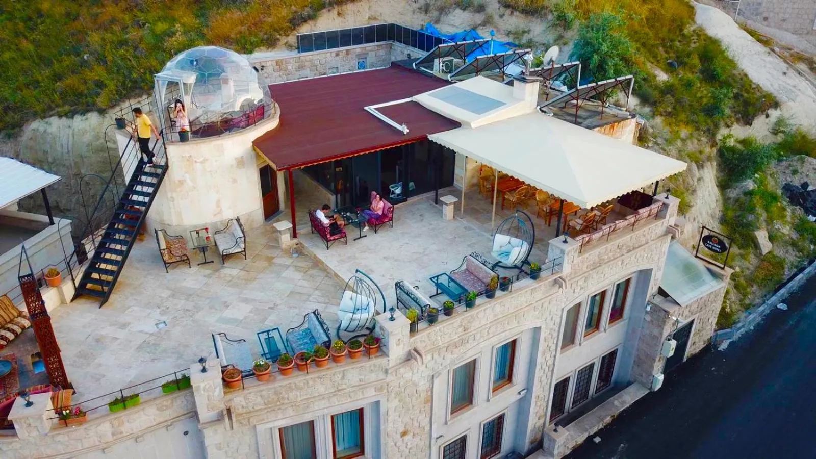 Balcony/Terrace in Balloon Cave Hotel