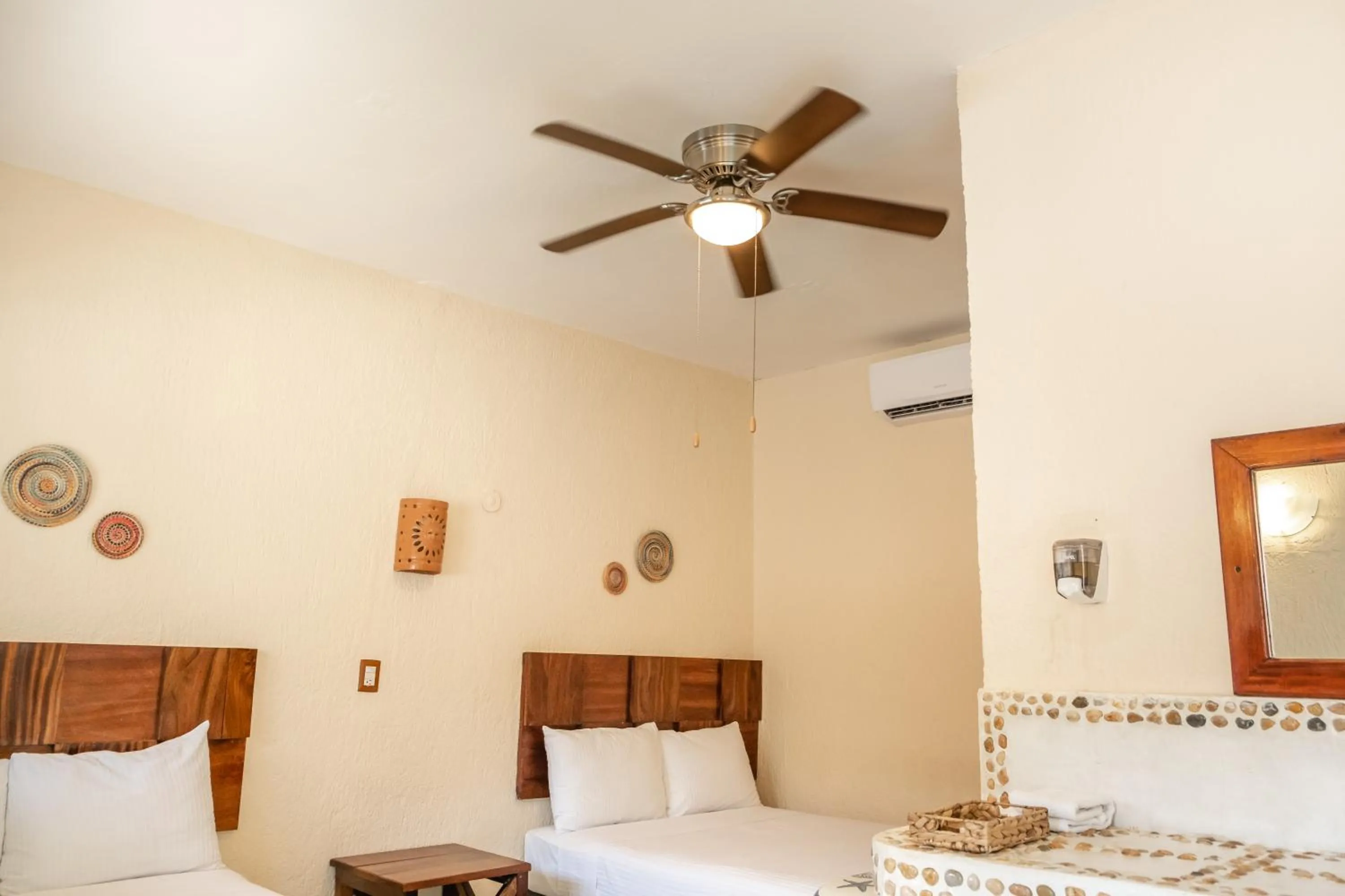 Bed in Hotel Pelicano