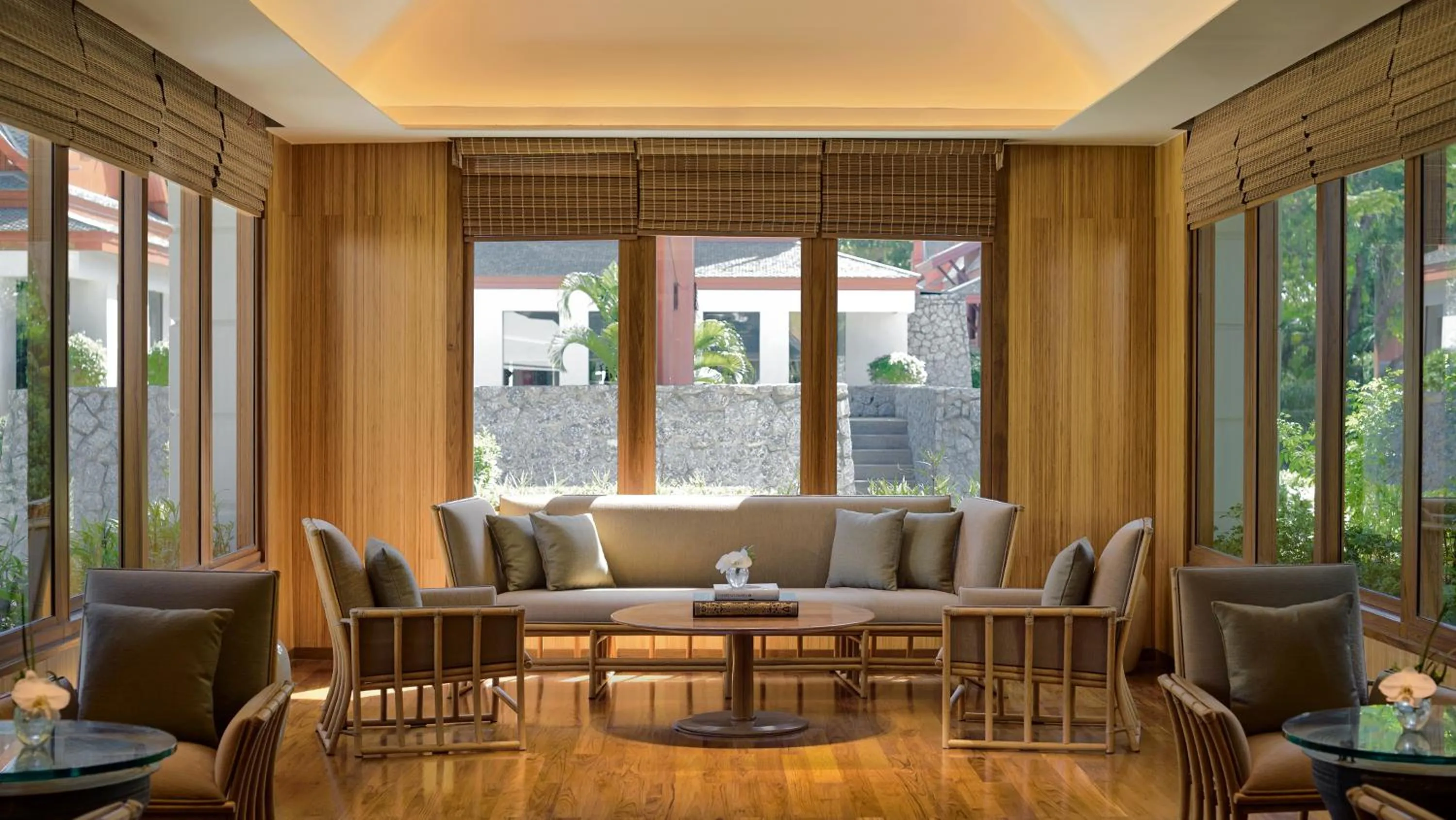 Living room in Chiva-Som International Health Resorts