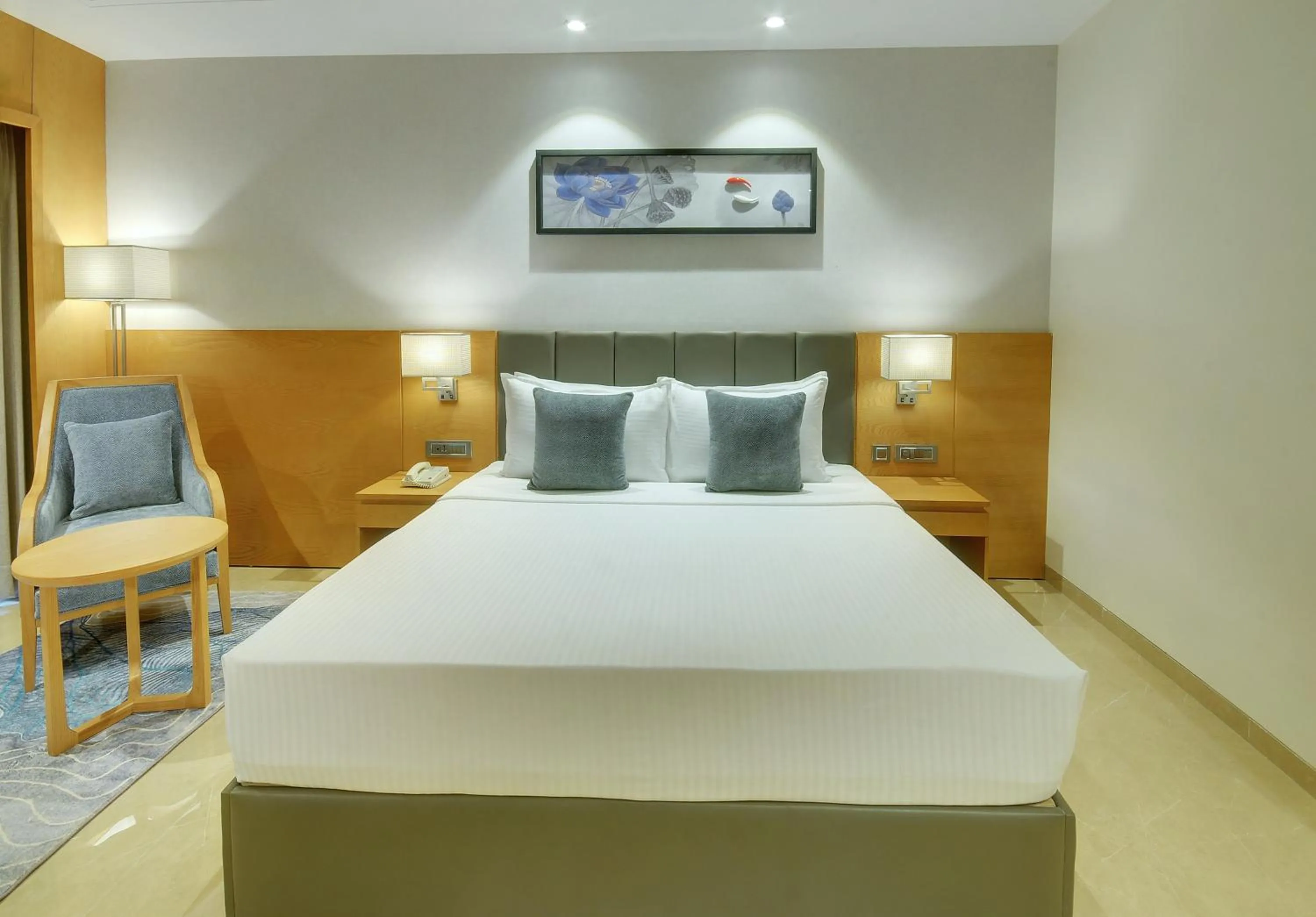 Bedroom, Bed in Lemon Tree Premier, Dwarka