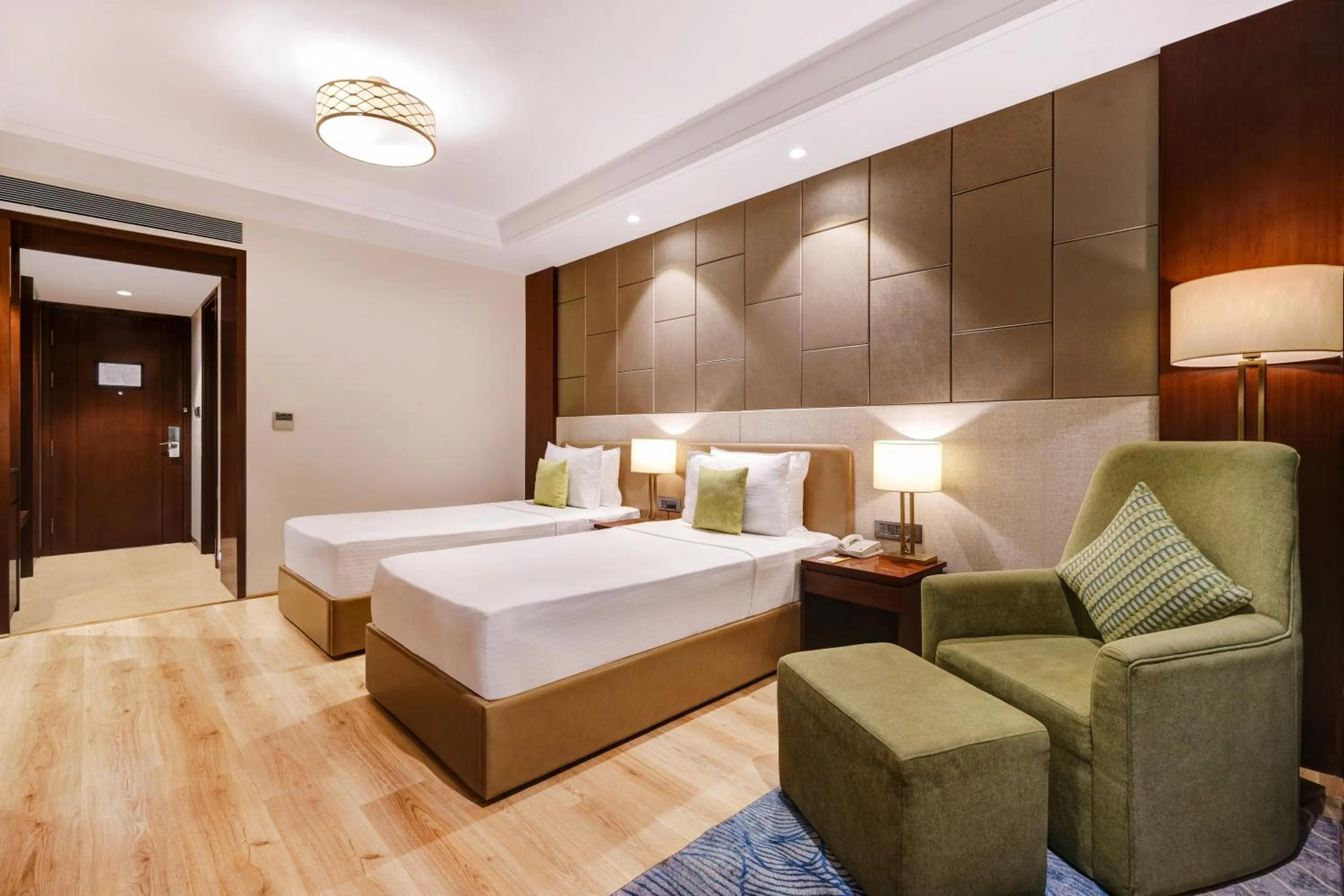 Bedroom, Bed in Lemon Tree Premier, Dwarka