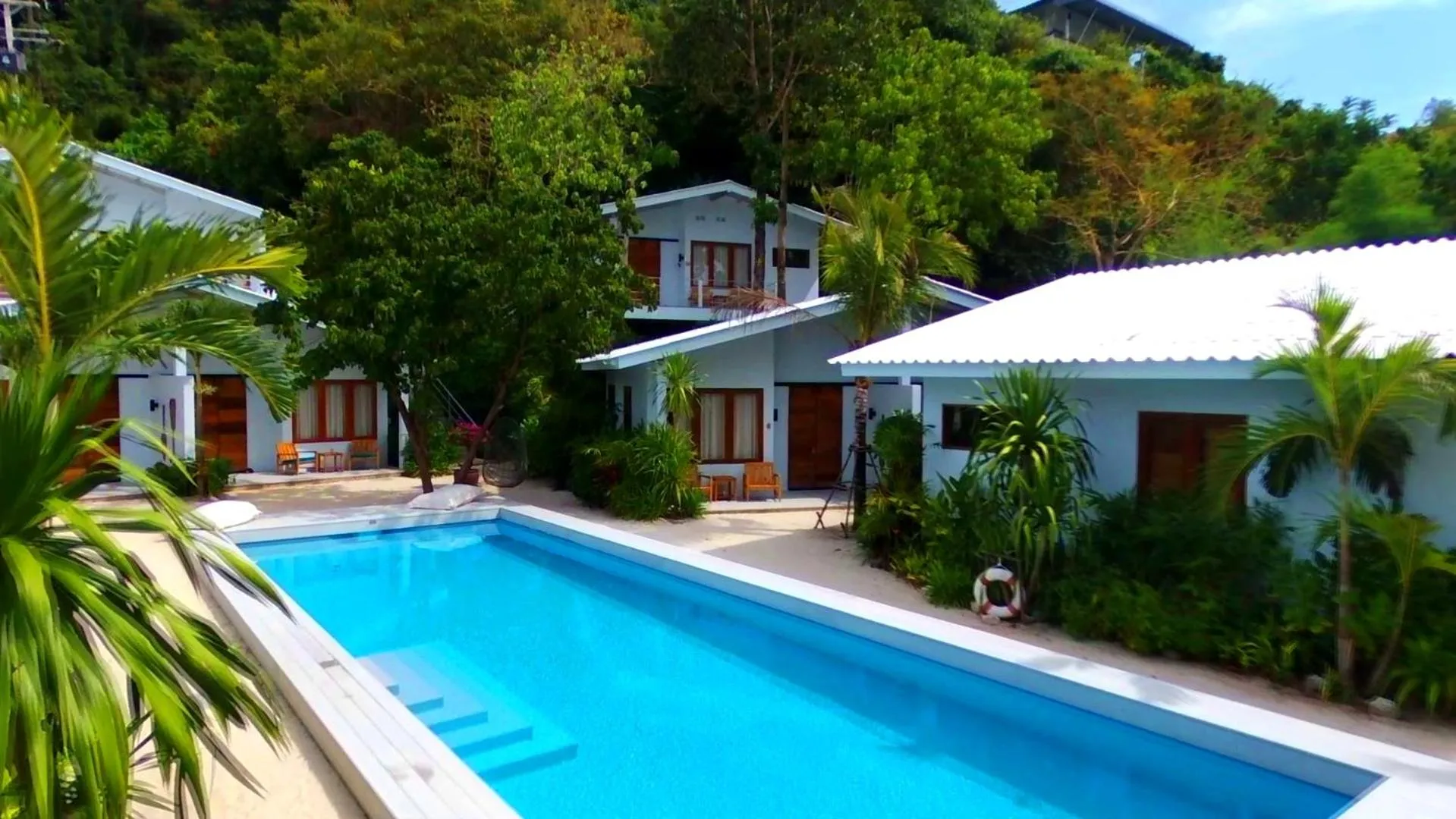 Pool view in The Mooring Resort