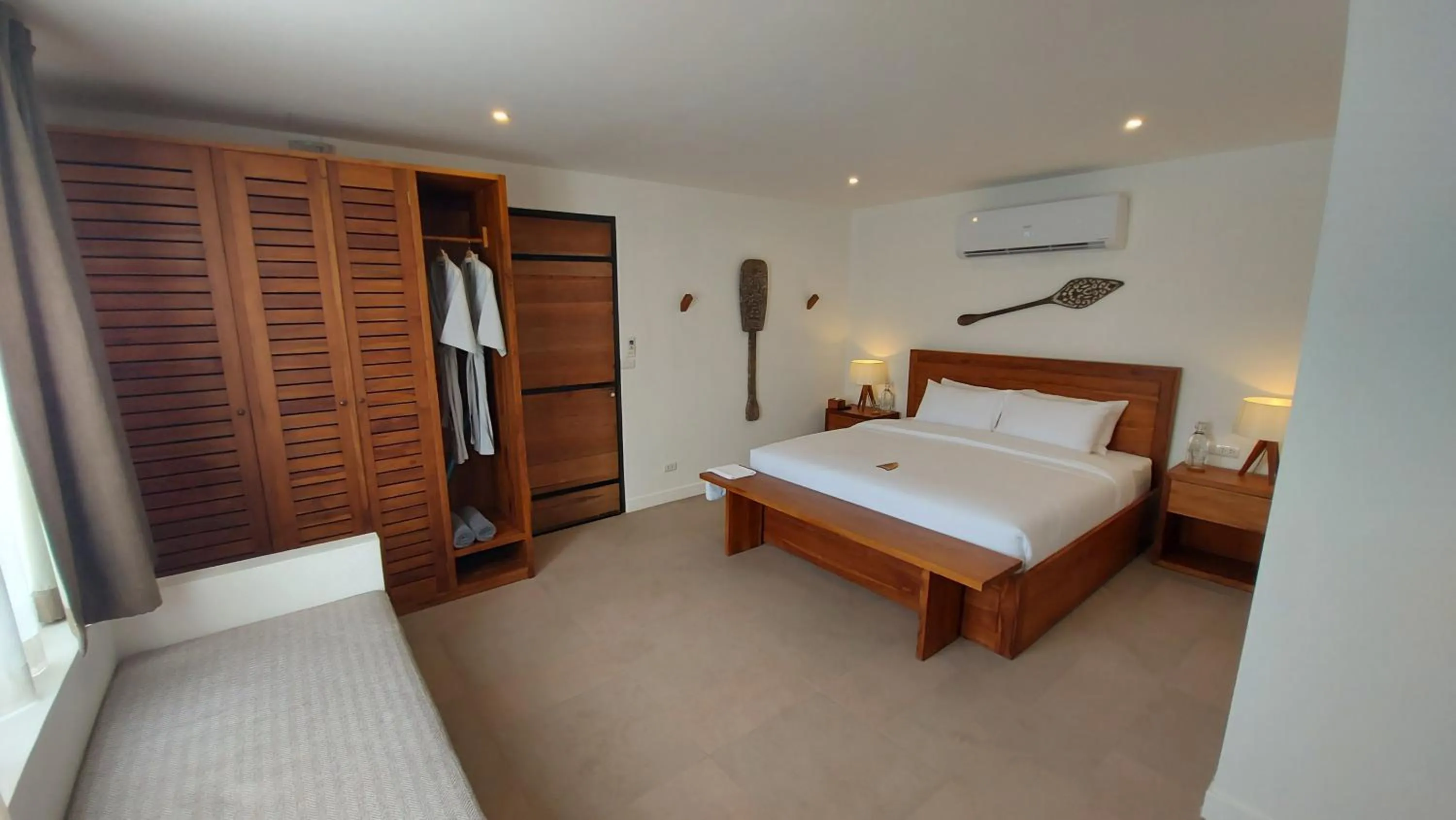 Bed in The Mooring Resort