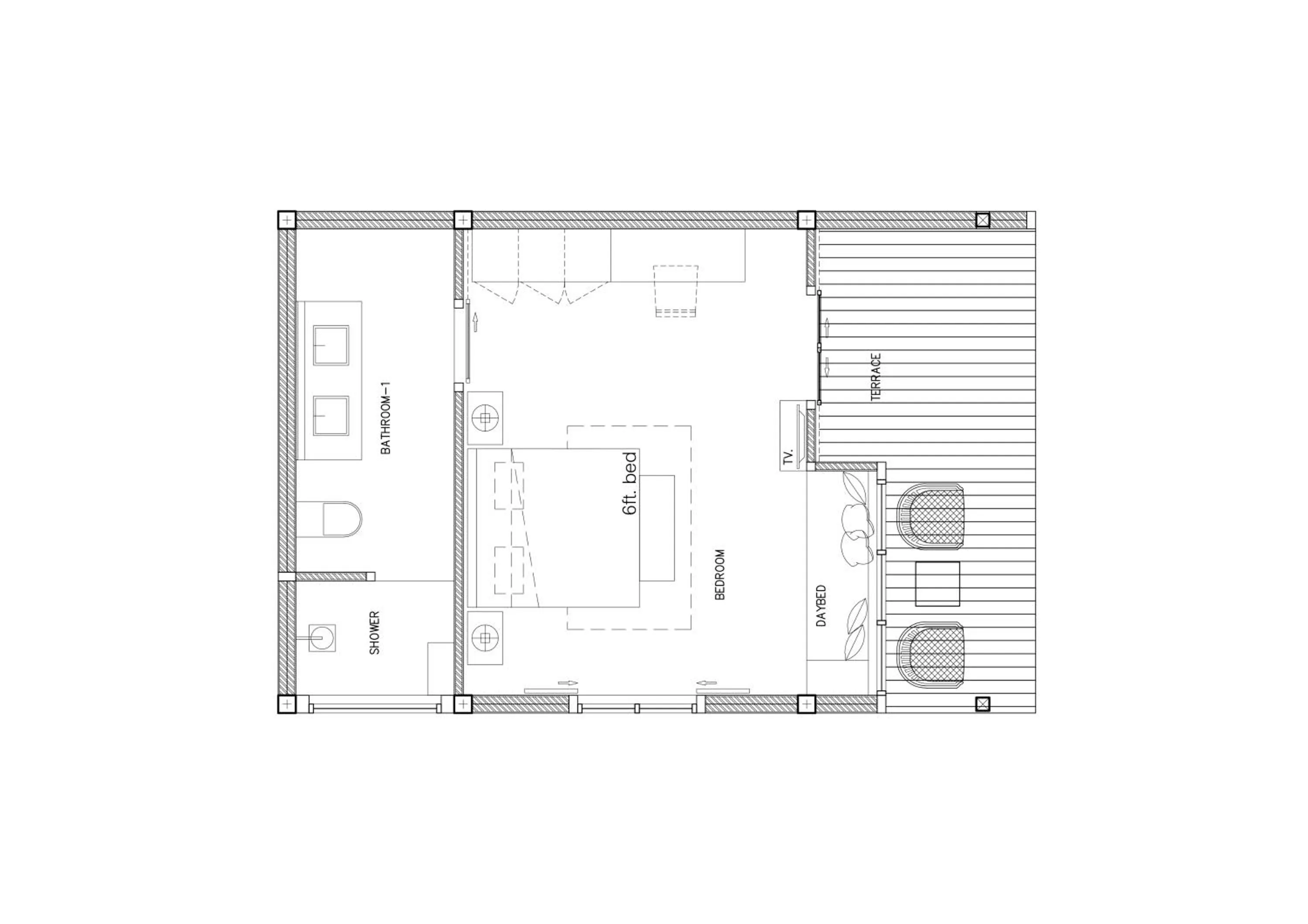 Floor plan in The Mooring Resort
