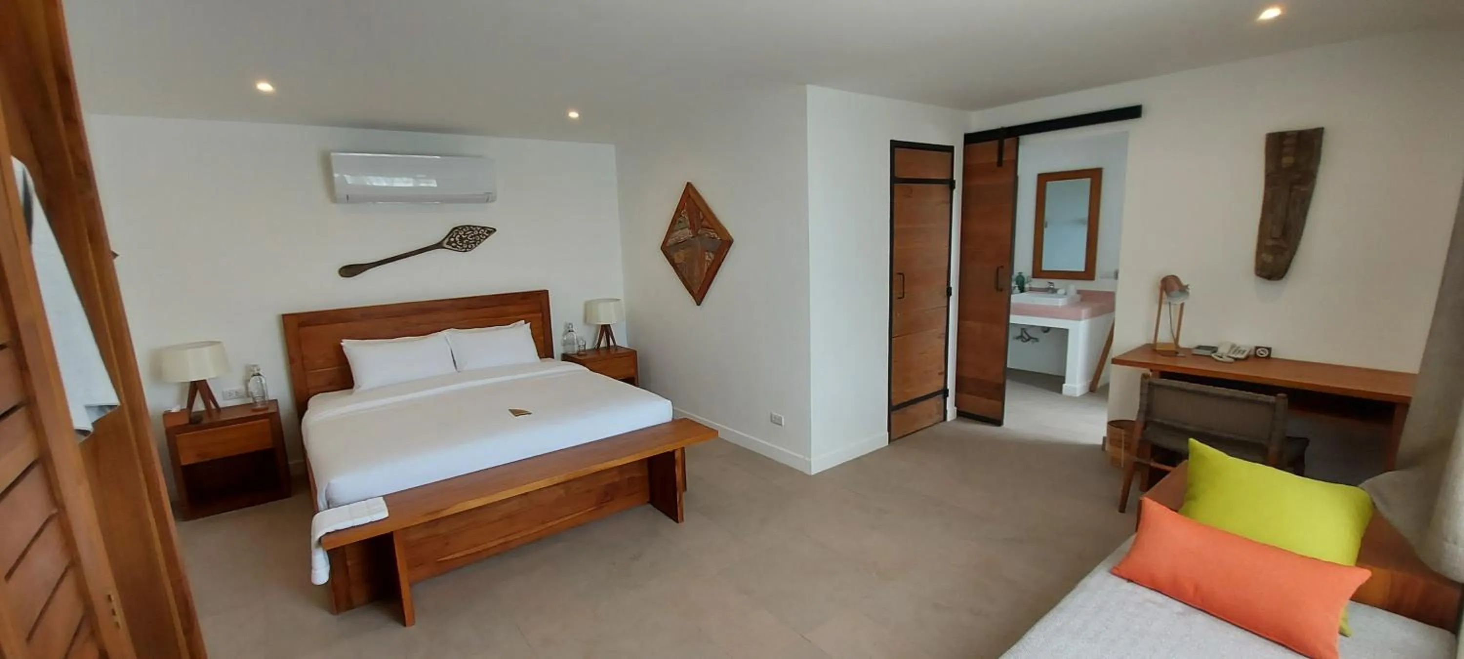 Bed in The Mooring Resort