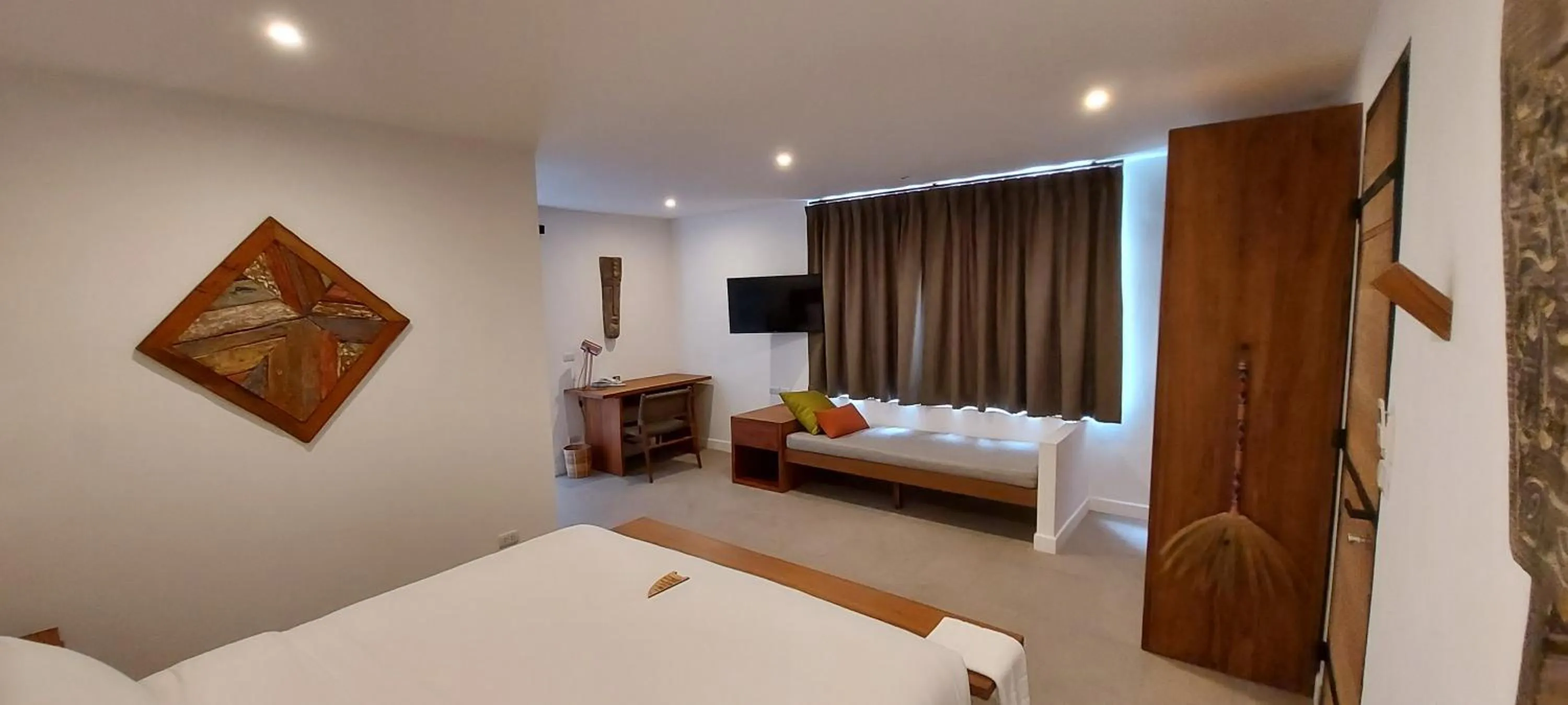 Bed in The Mooring Resort