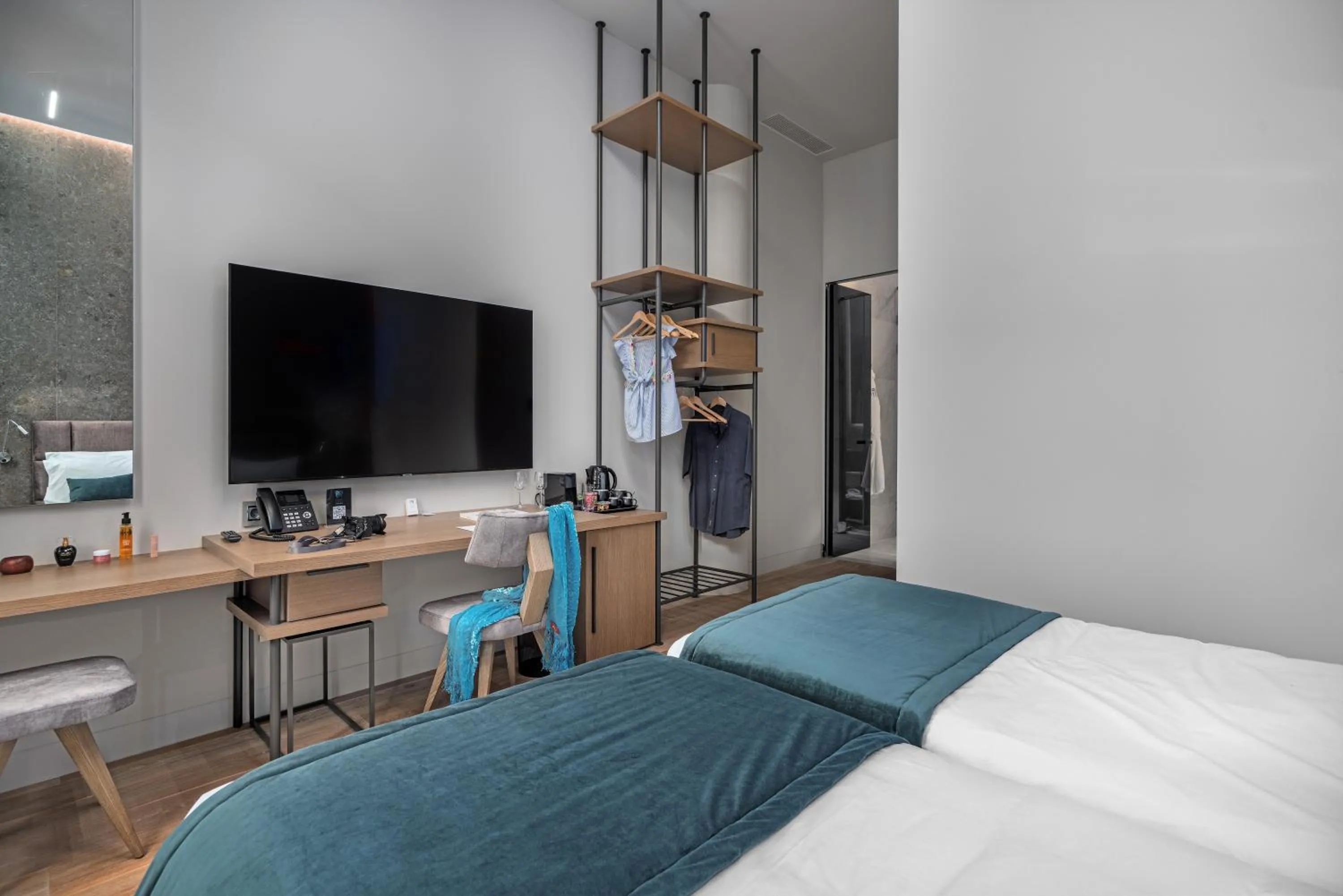 Bed in Hellenic Vibes Smart Hotel