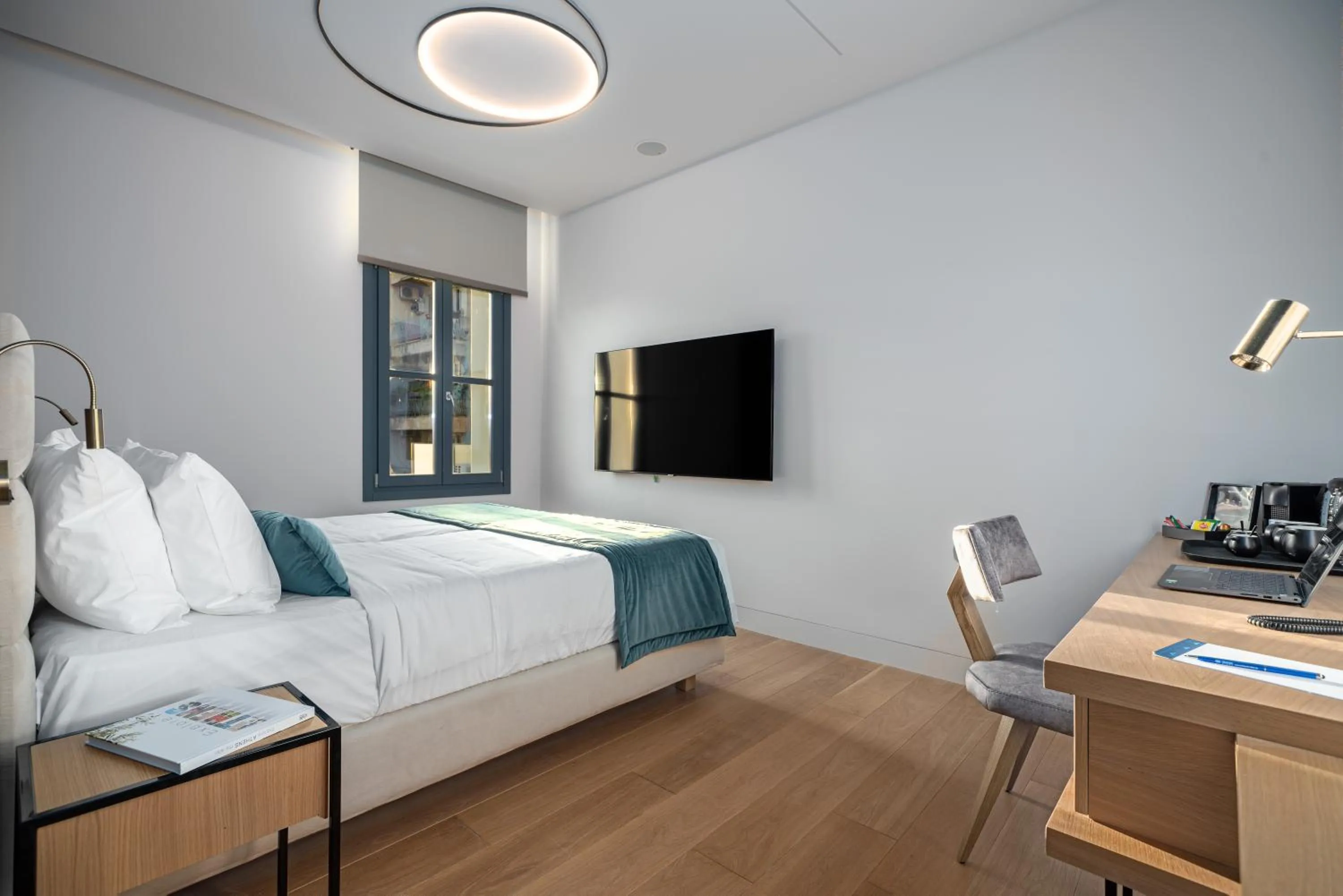 Bed in Hellenic Vibes Smart Hotel