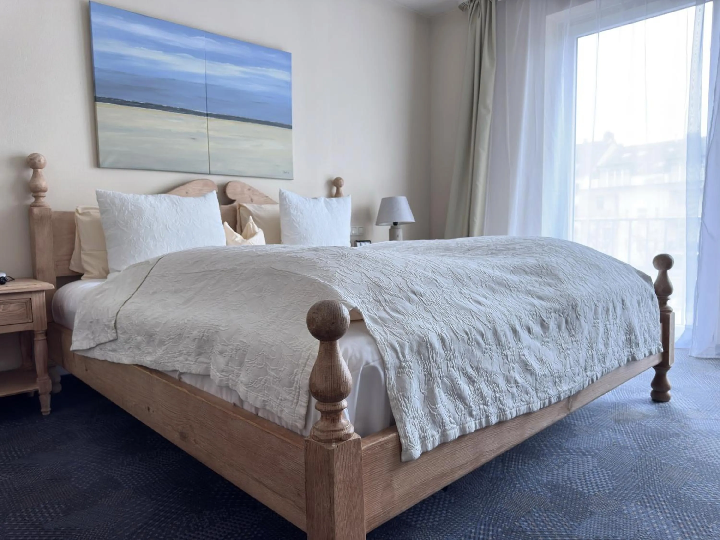 Bed in Hotel Lessing