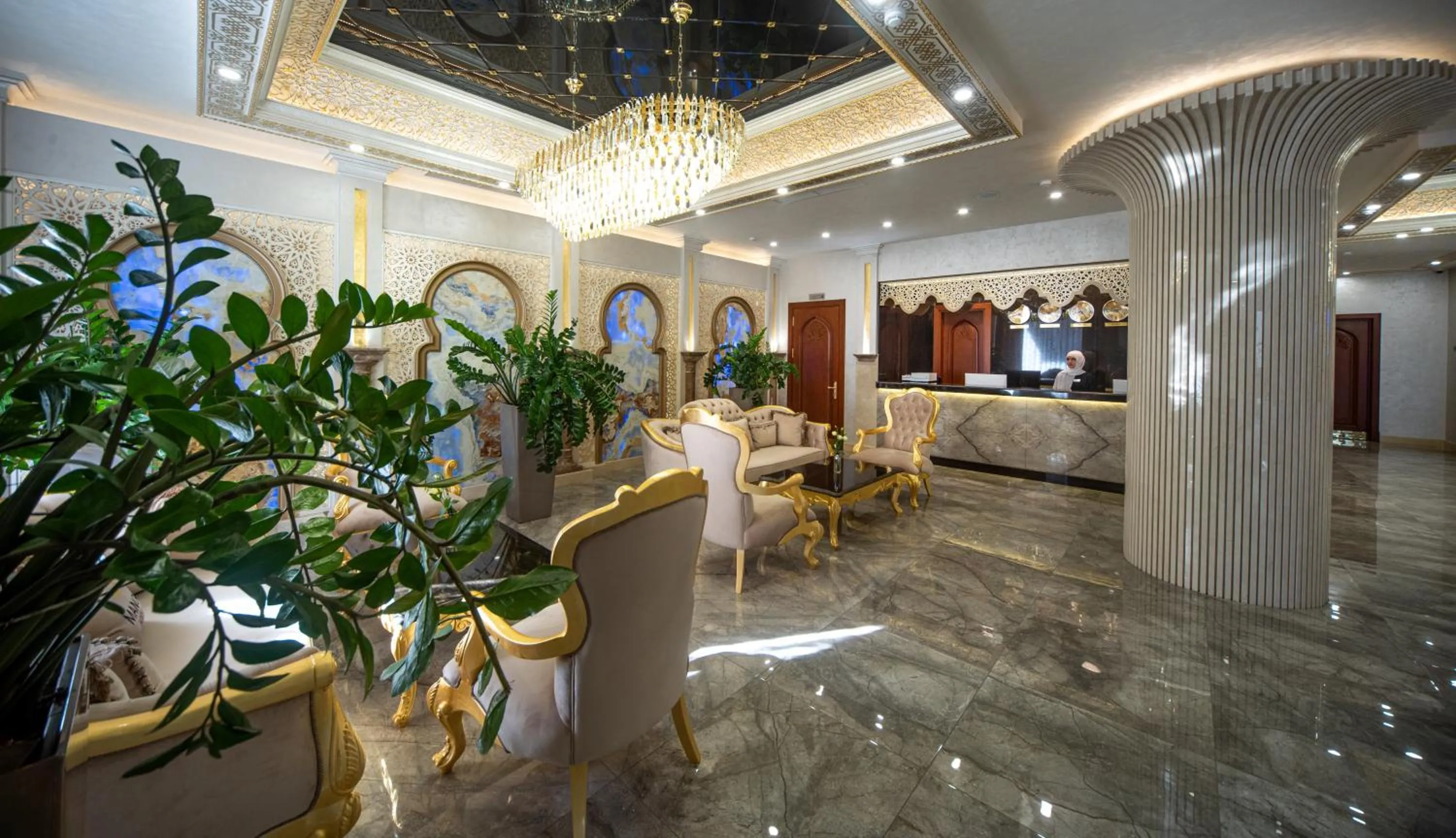 Lobby or reception in Manor Hotel