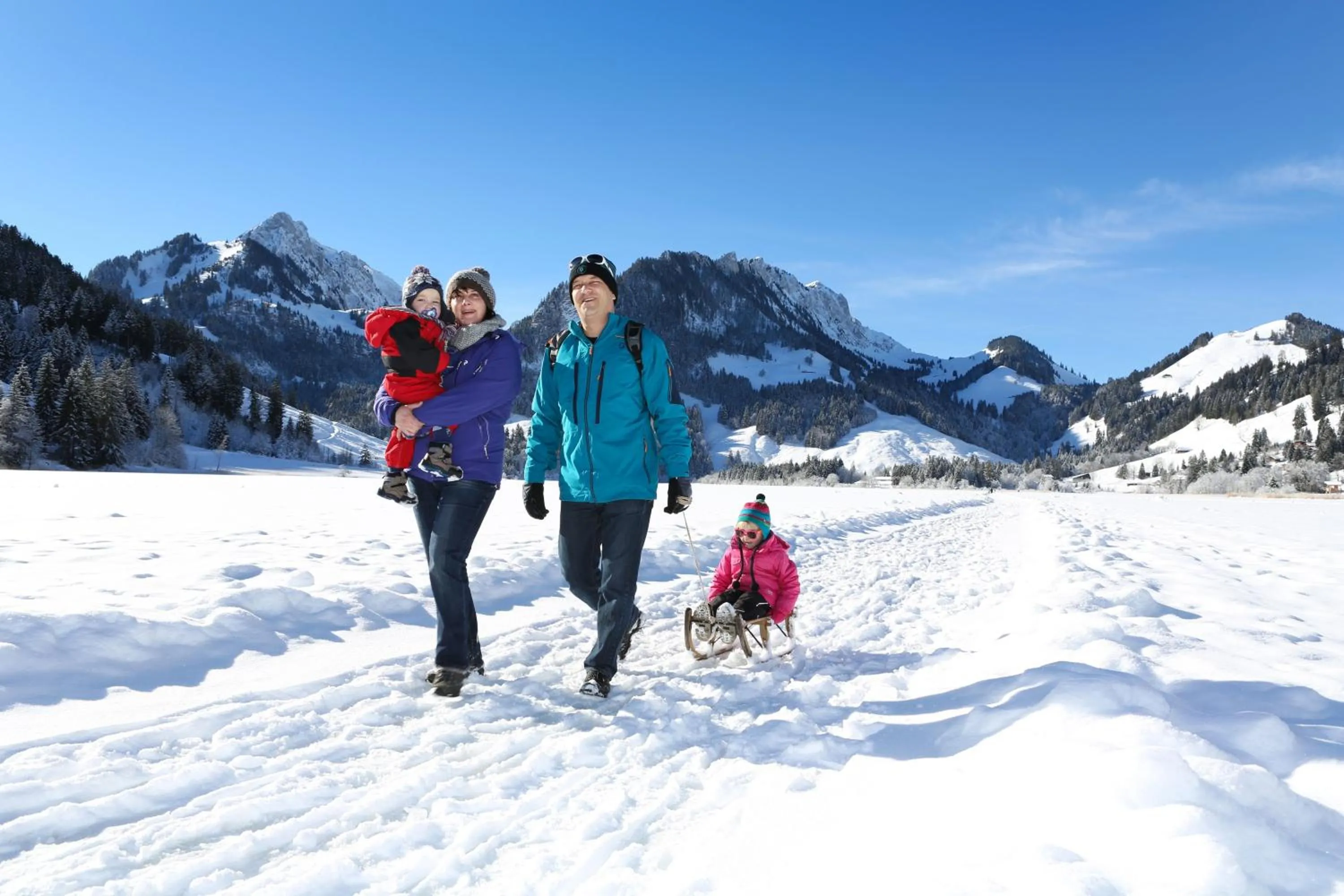 Hiking in Hostellerie am Schwarzsee