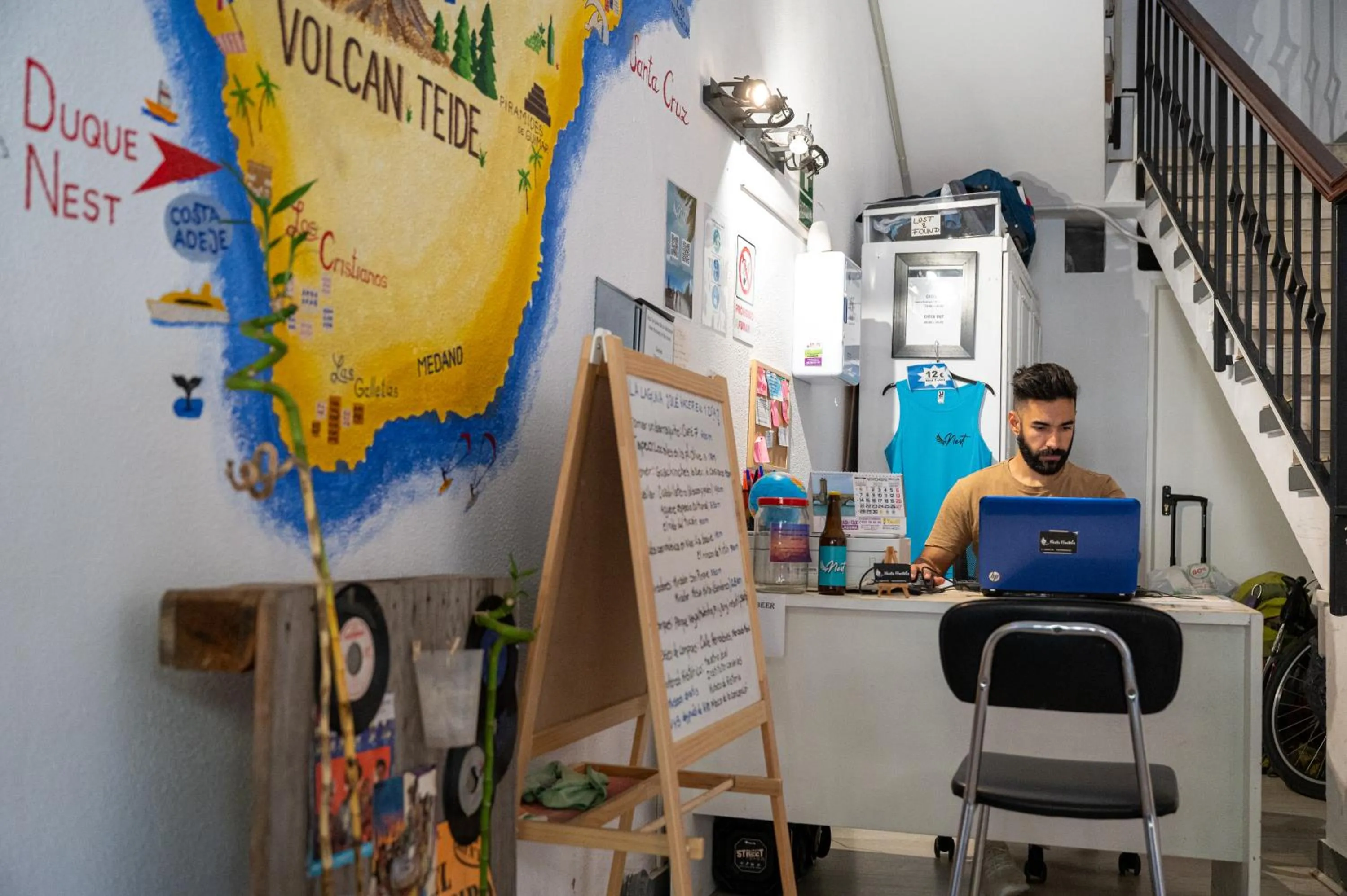Lobby or reception in Aguere Nest Hostel