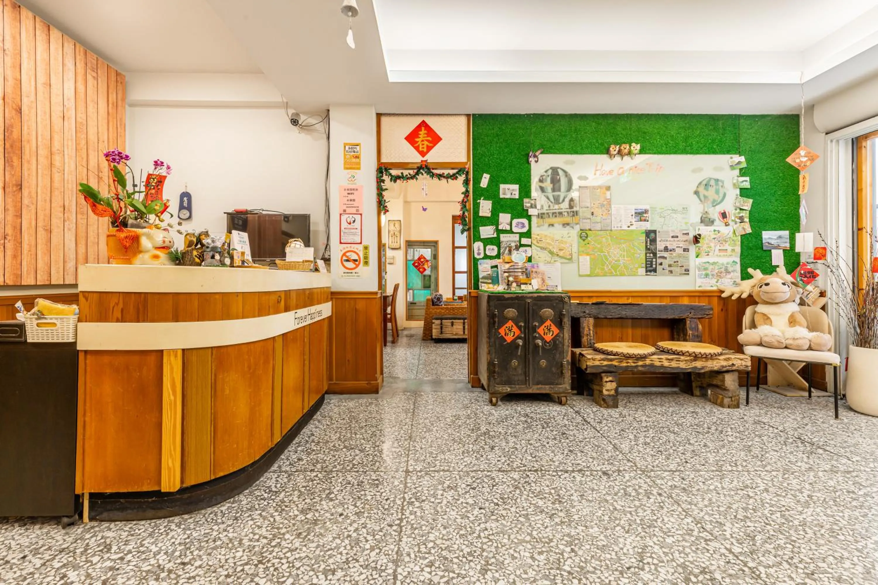 On site in Forever Happiness Hostel