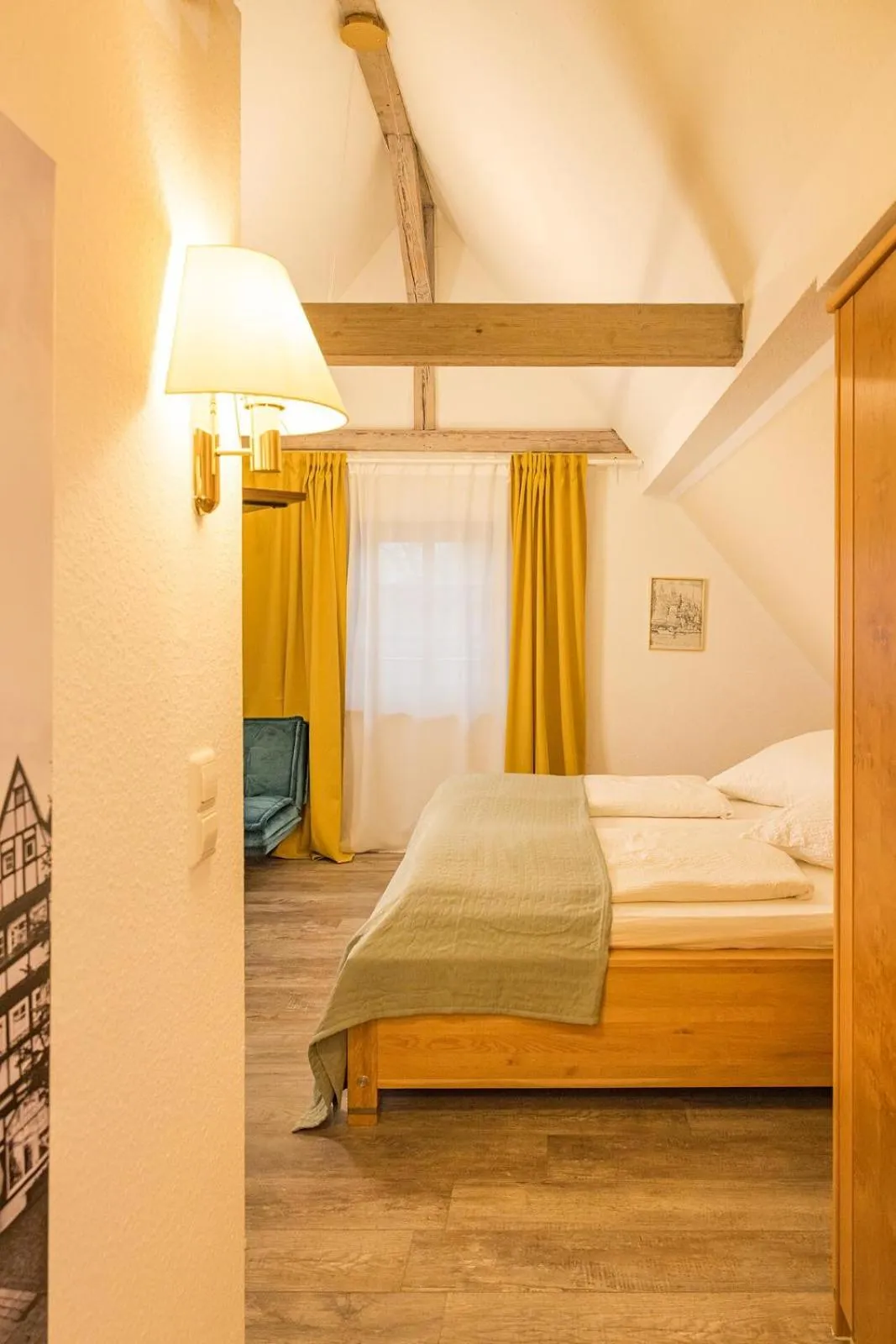 Bed in Hotel Neckarblick