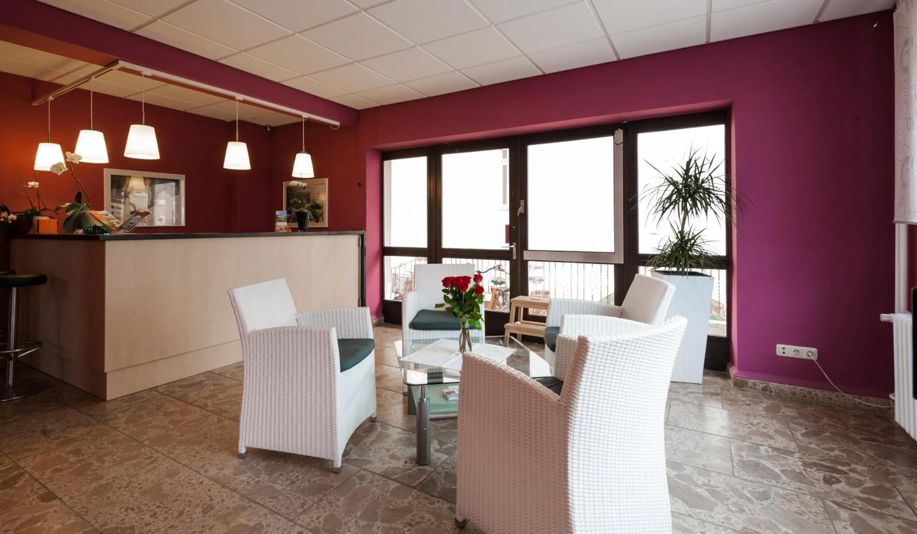 Lobby or reception in Panorama Hotel Bansin