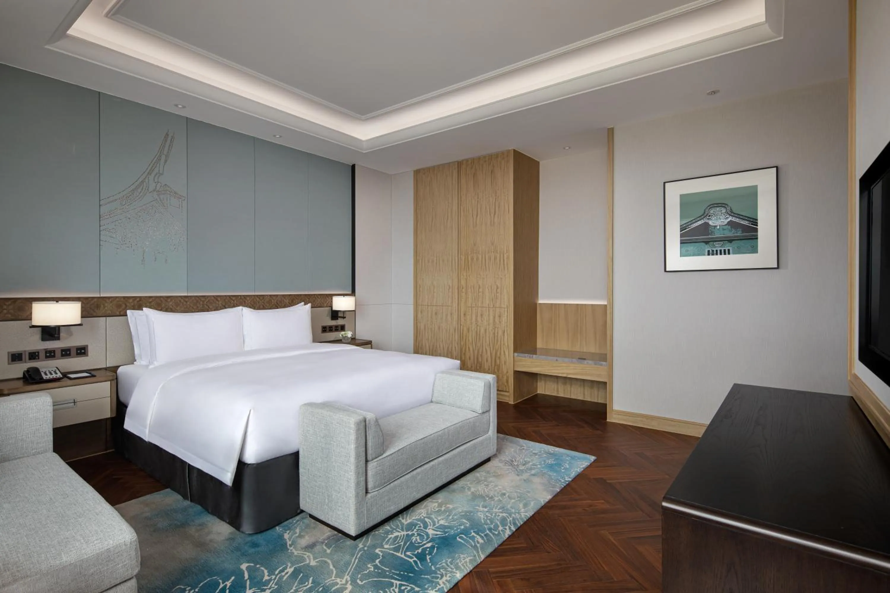 Photo of the whole room, Bed in C&D Hotel,Xiamen Xiang'an-Late Check Out & Free Welcome Snacks