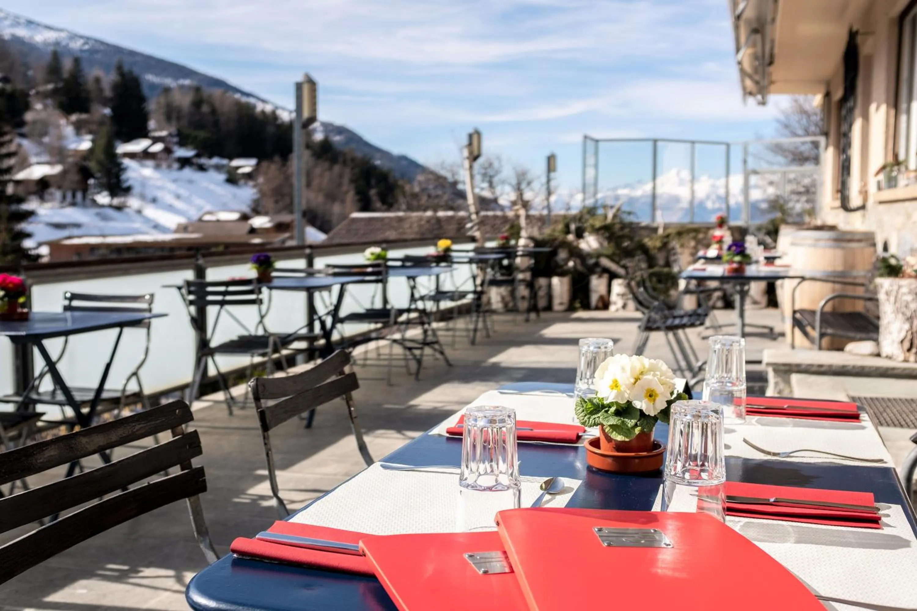 Balcony/Terrace in Hostellerie d'Orzival