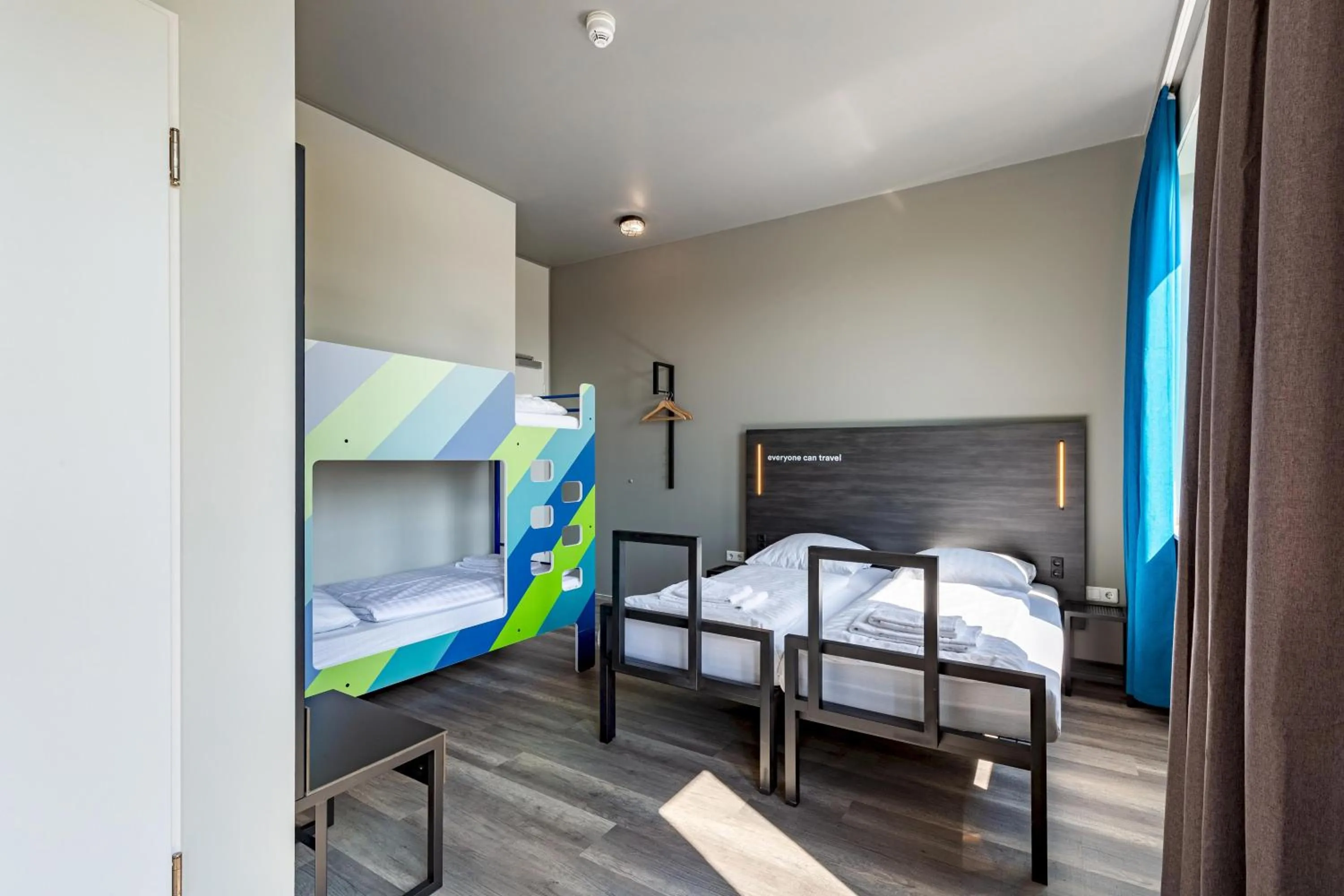 Photo of the whole room, Bed in a&o Aachen Hauptbahnhof