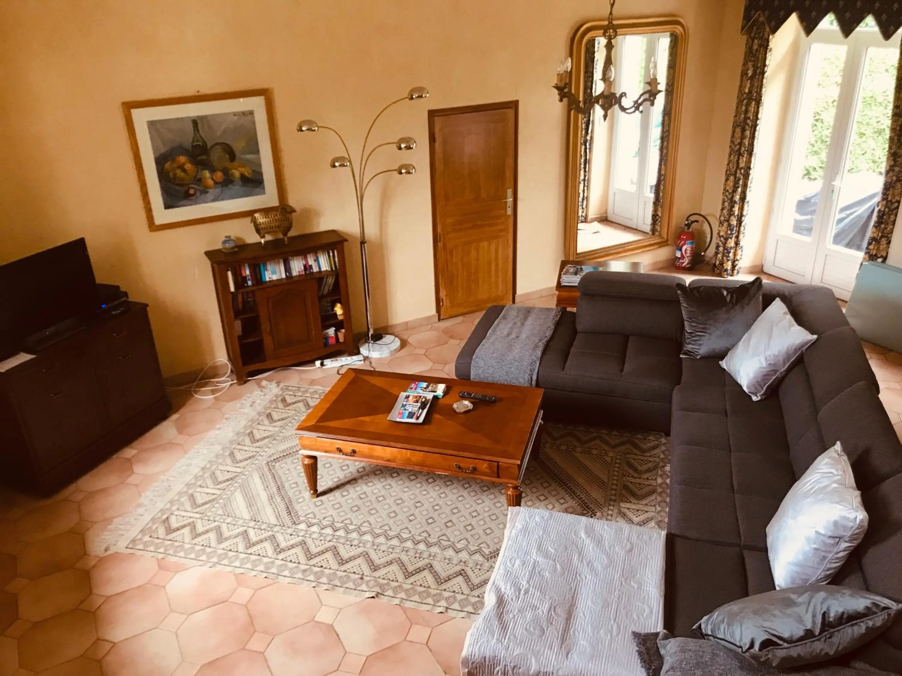 Living room, Bed in Loire Valley Cottages