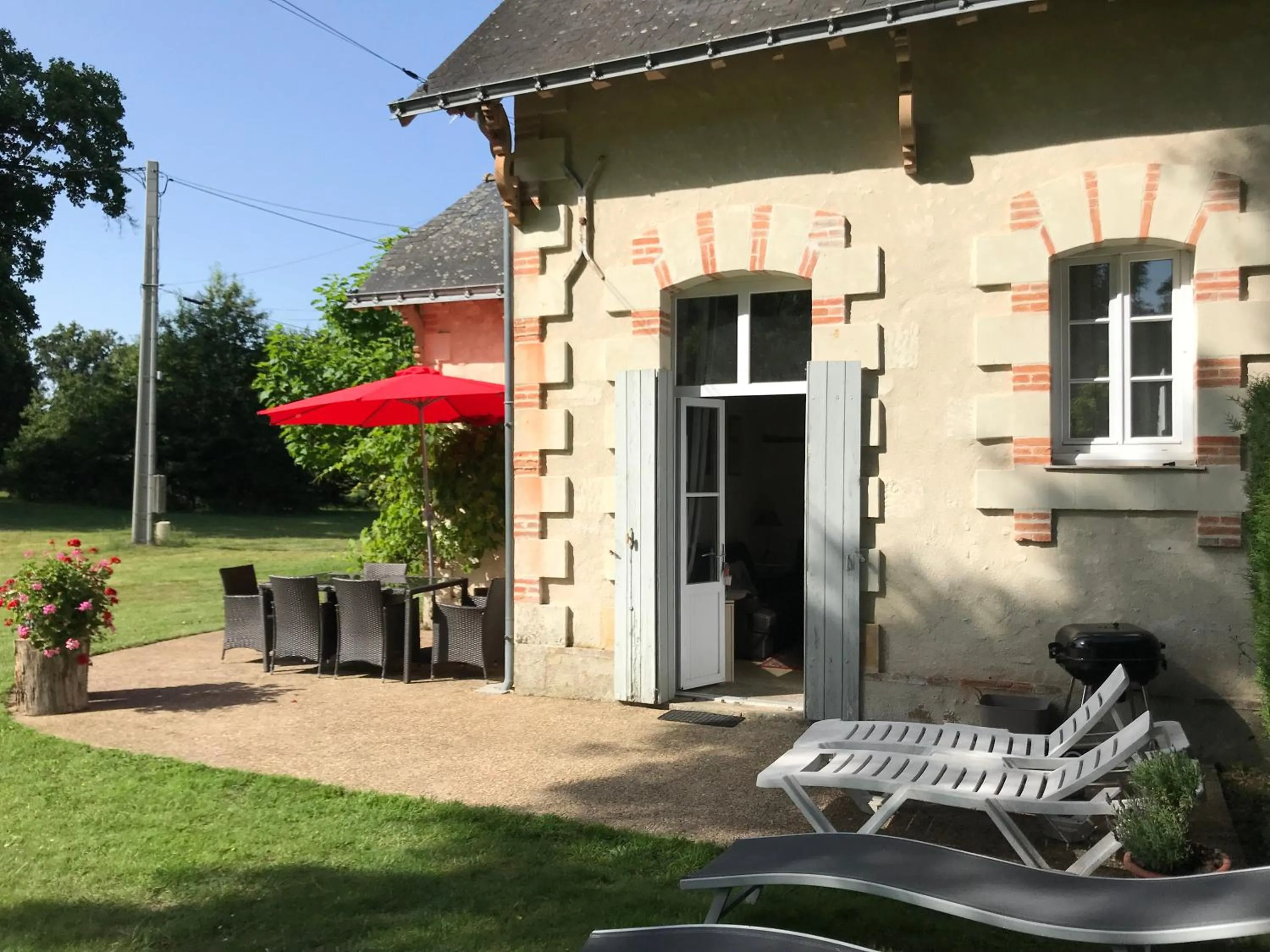 Patio in Loire Valley Cottages