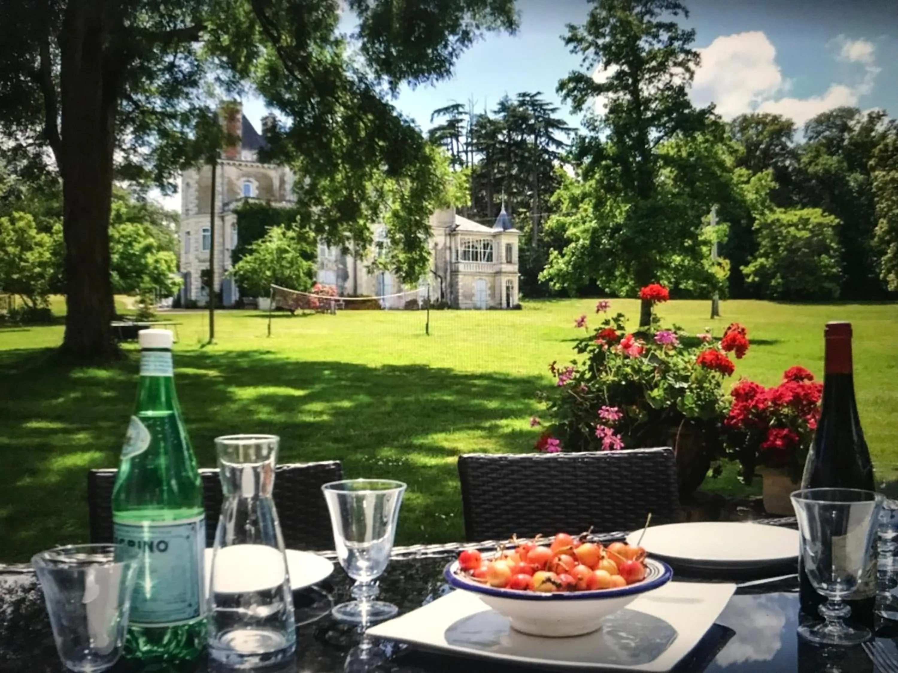 Garden view in Loire Valley Cottages