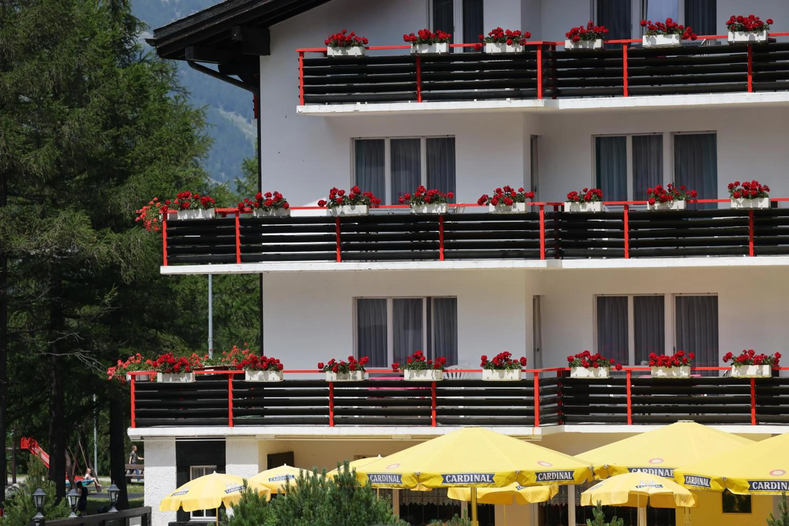 Balcony/Terrace in Hotel Restaurant Mattmarkblick