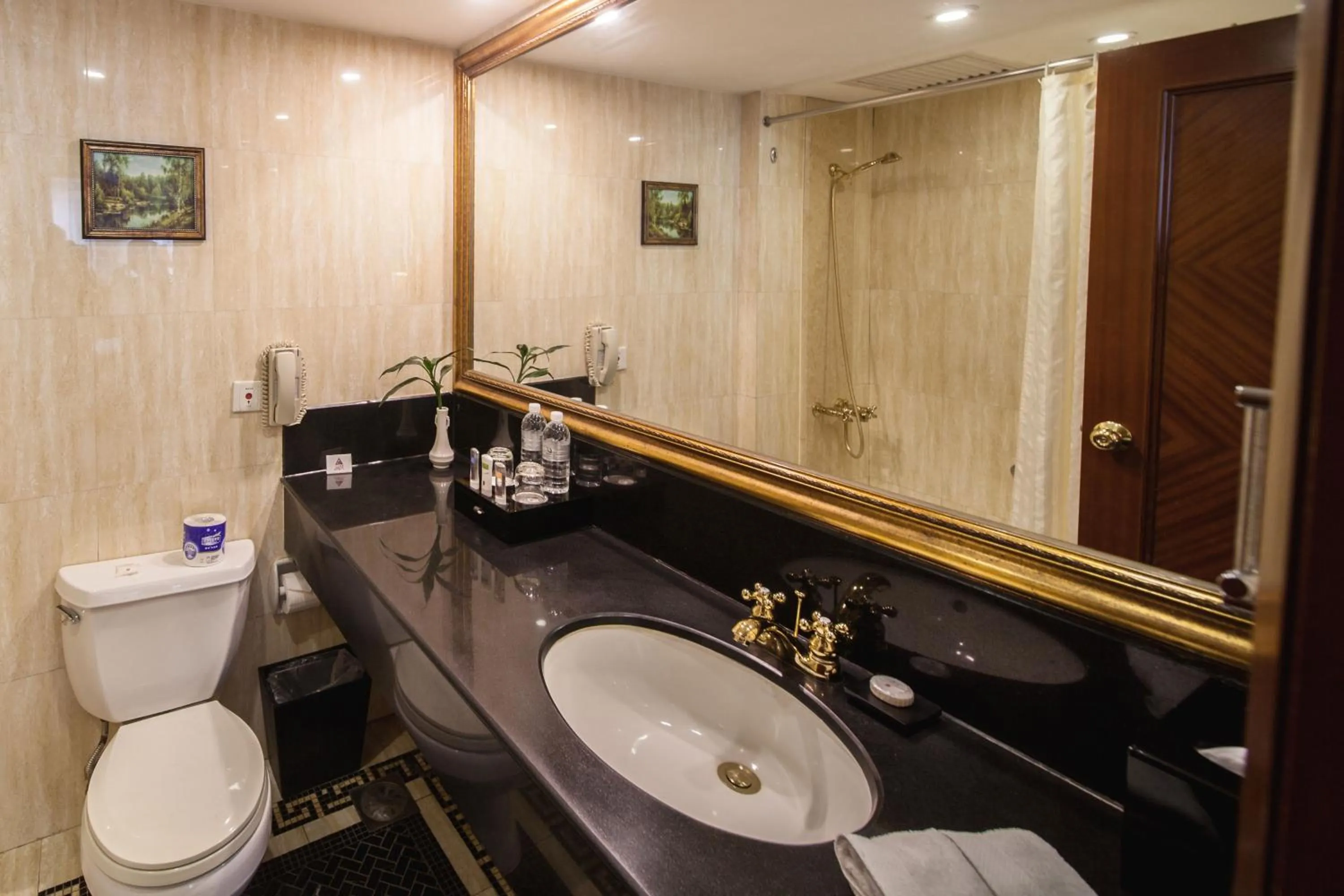 Toilet in Shanghai Park Hotel - Hudec Excellent Historical Building - Priority Access for Classic Butterfly Cookies Without queuing to guests