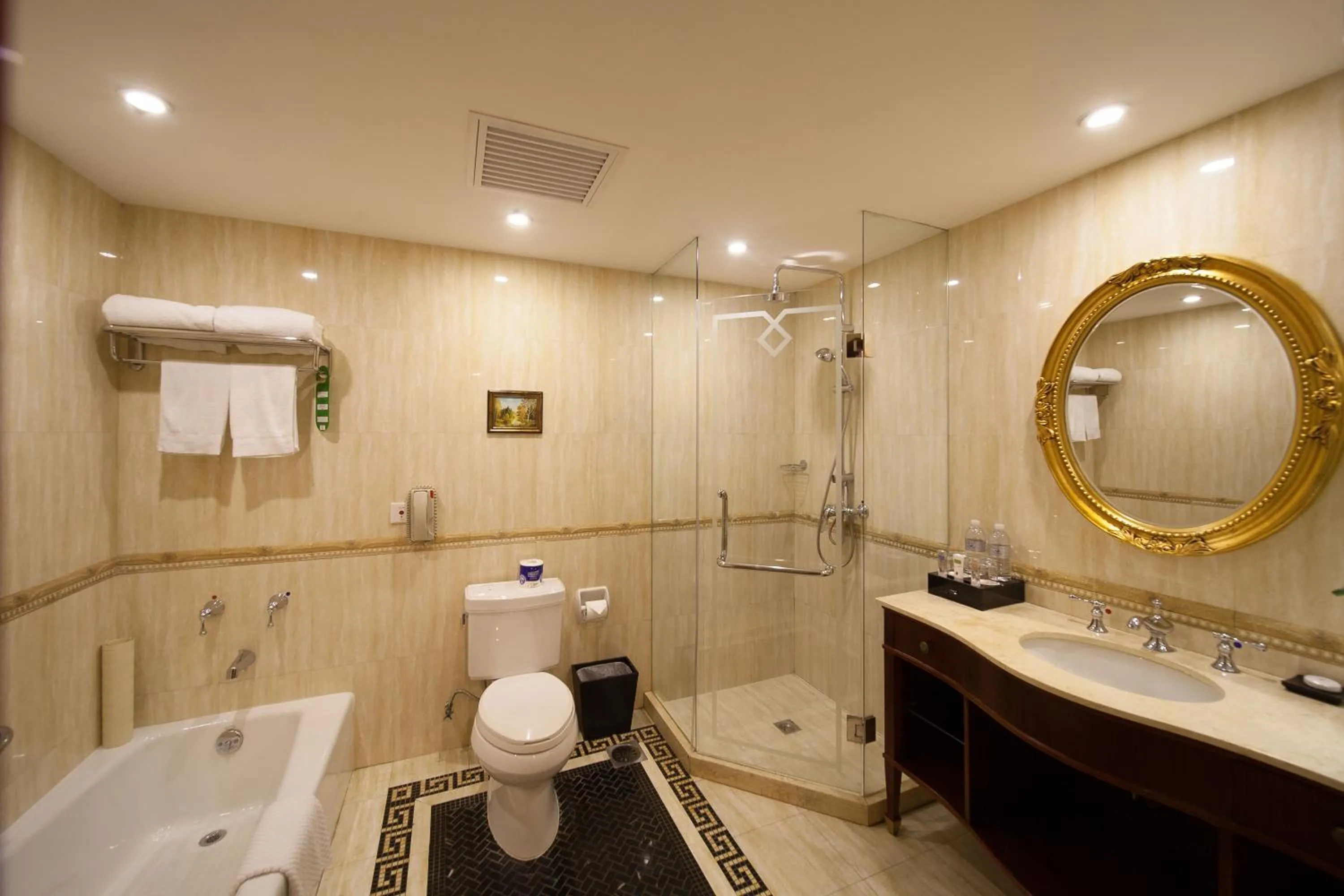 Toilet in Shanghai Park Hotel - Hudec Excellent Historical Building - Priority Access for Classic Butterfly Cookies Without queuing to guests