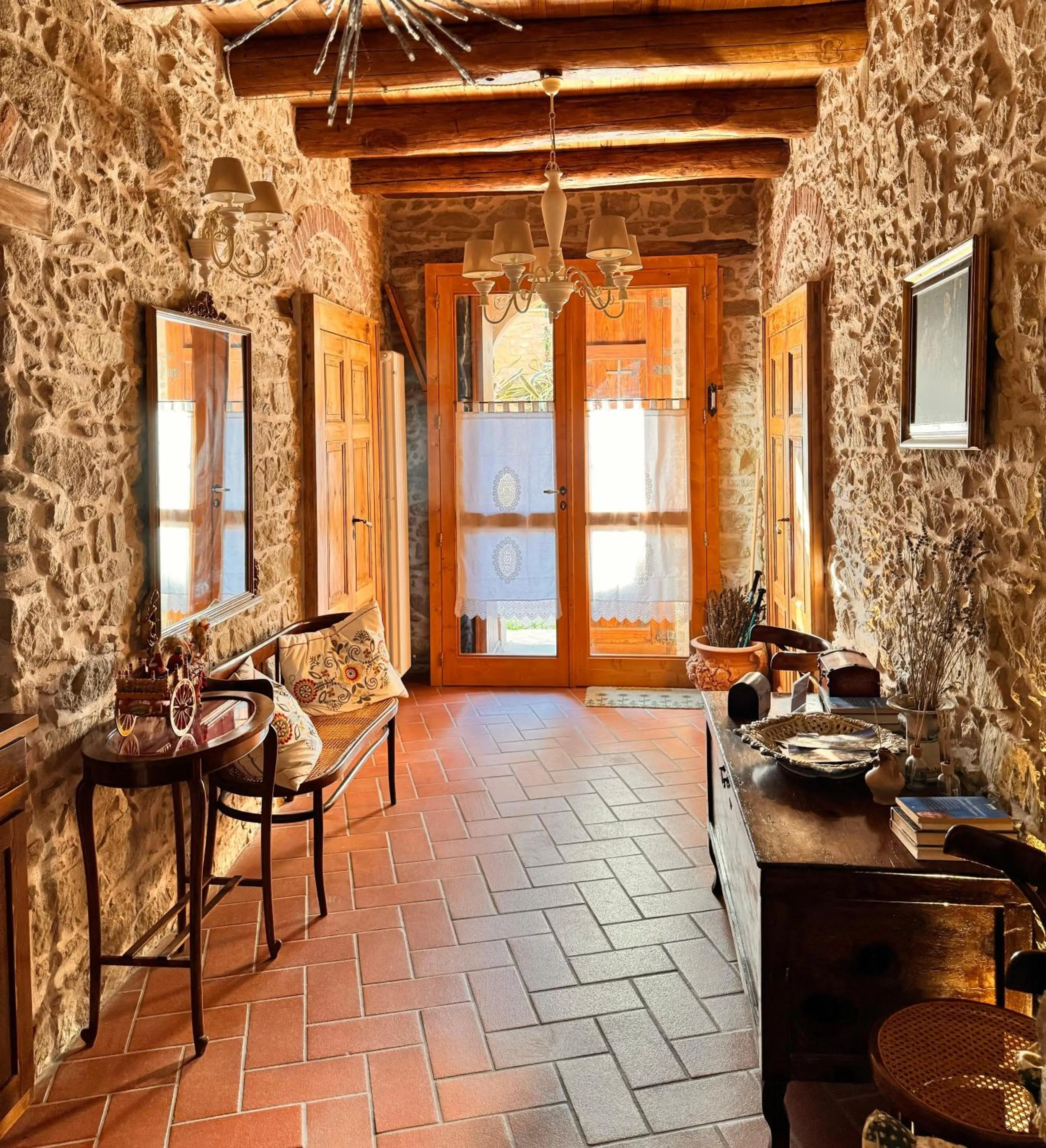 Living room in B&B Antico Casale