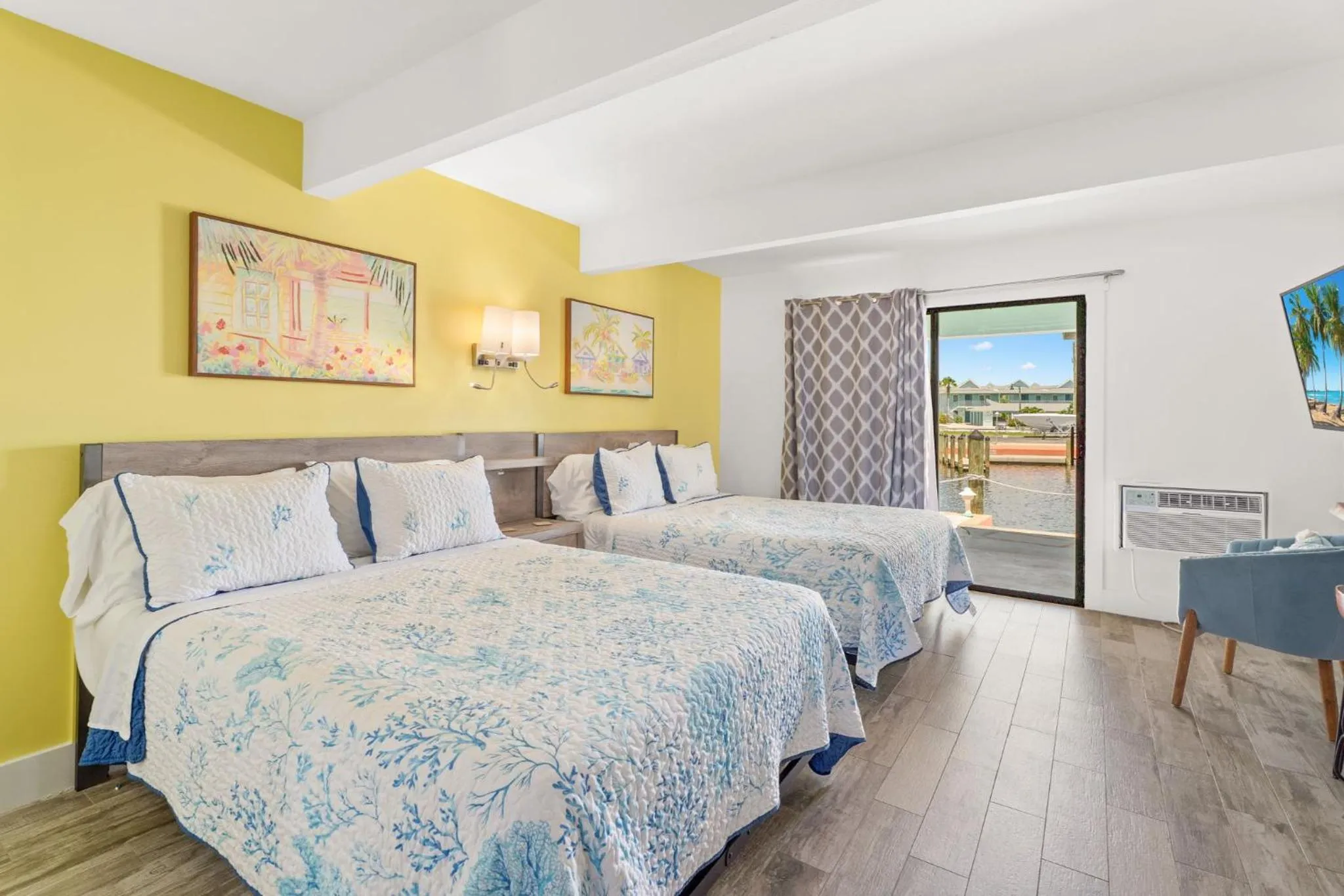 Bed in Off the Charts Inn