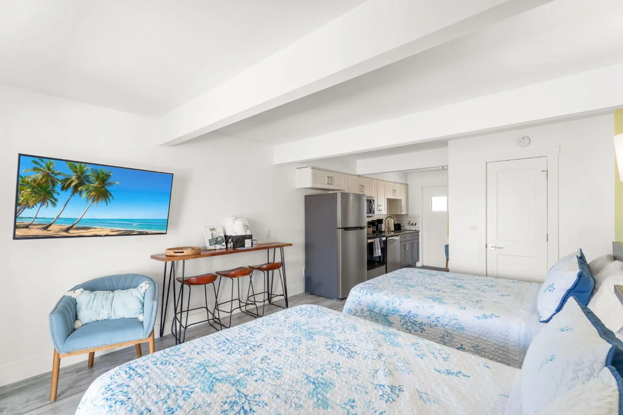 Bed in Off the Charts Inn