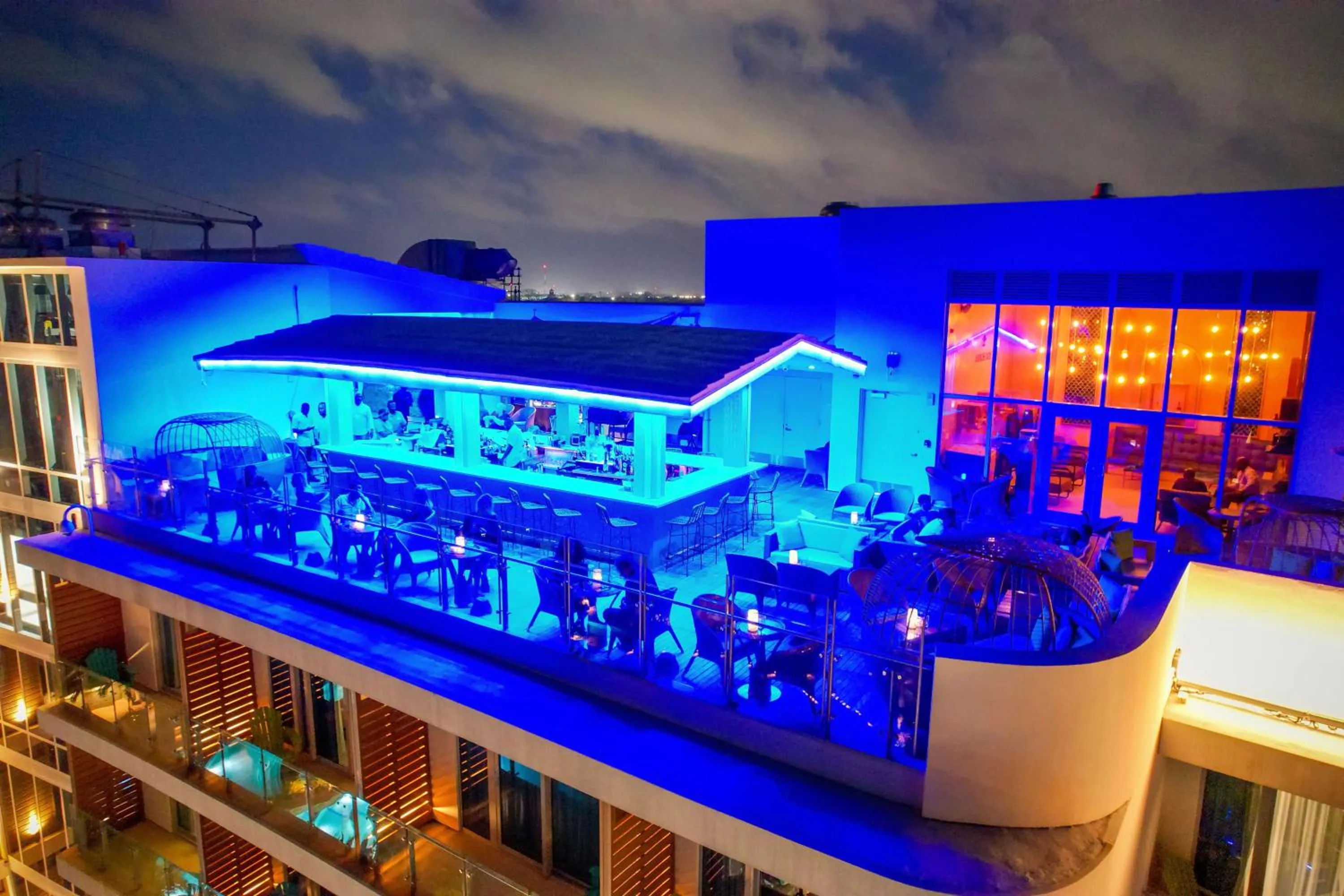 Property building in Margaritaville Beach Resort Nassau