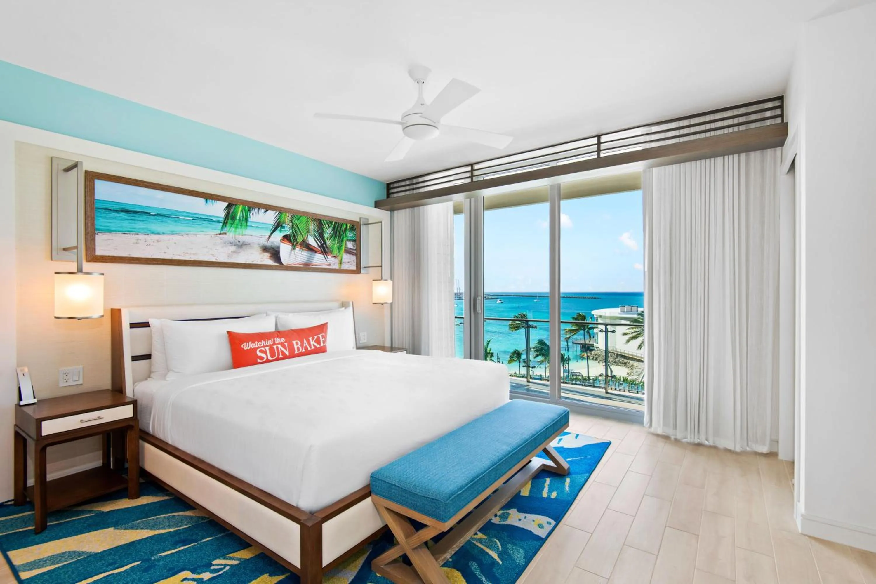 View (from property/room), Bed in Margaritaville Beach Resort Nassau