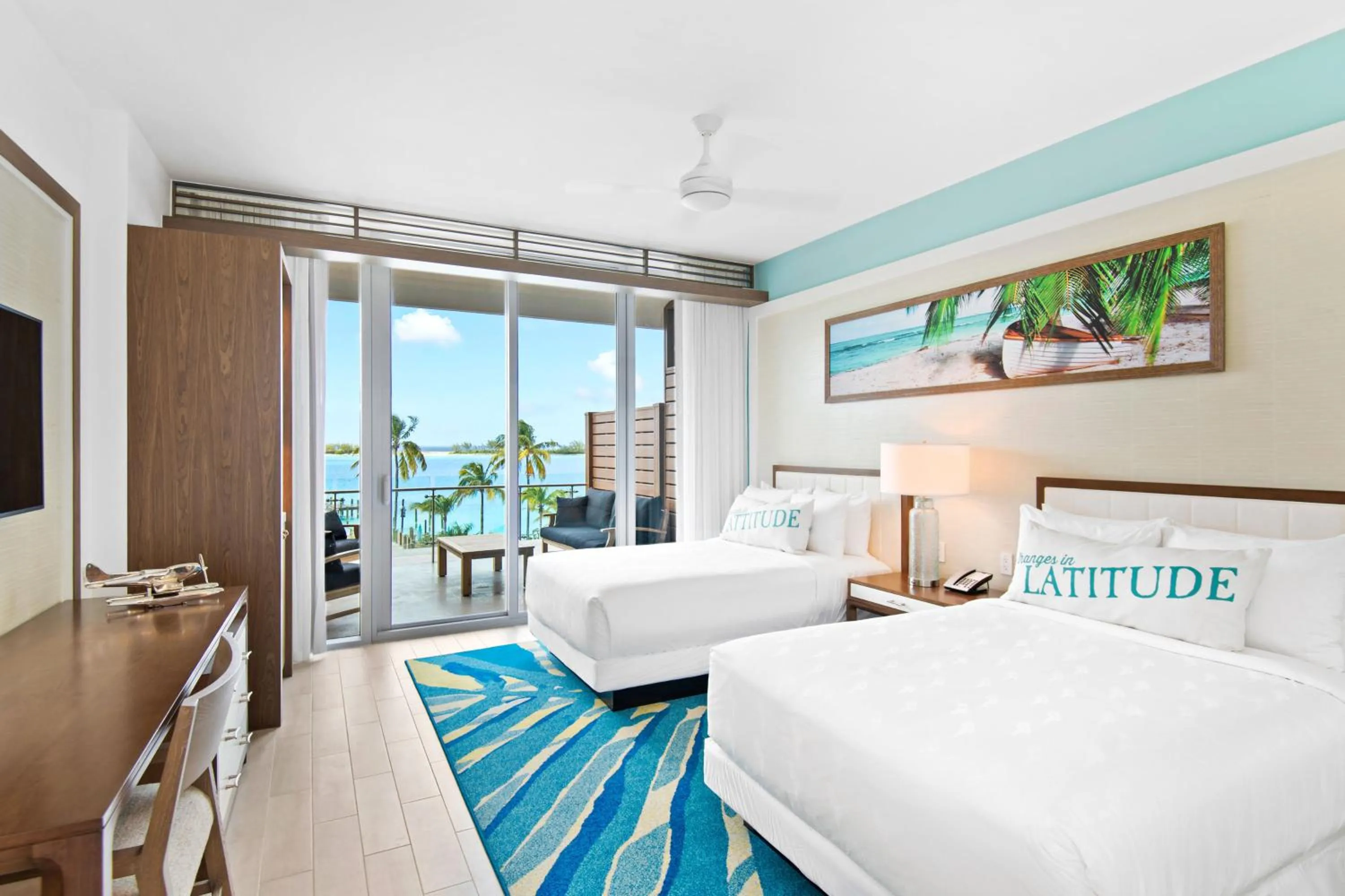 Bedroom, Bed in Margaritaville Beach Resort Nassau