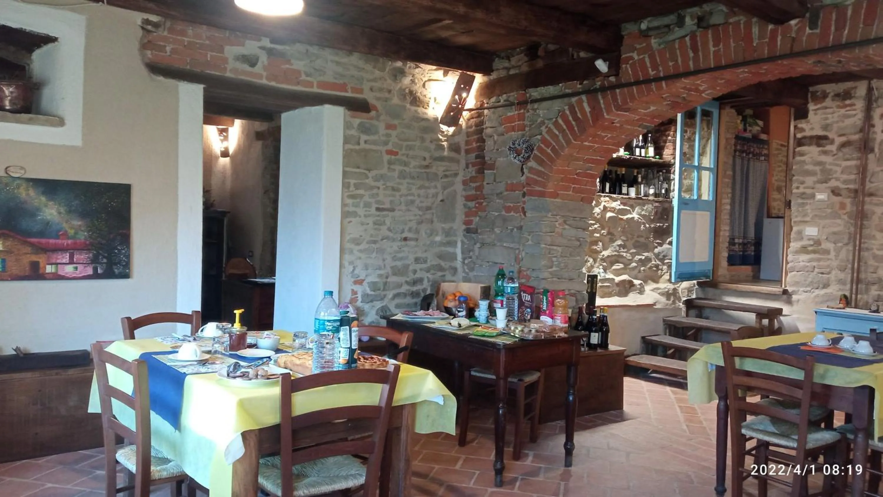 Living room in Cascina Boschetto