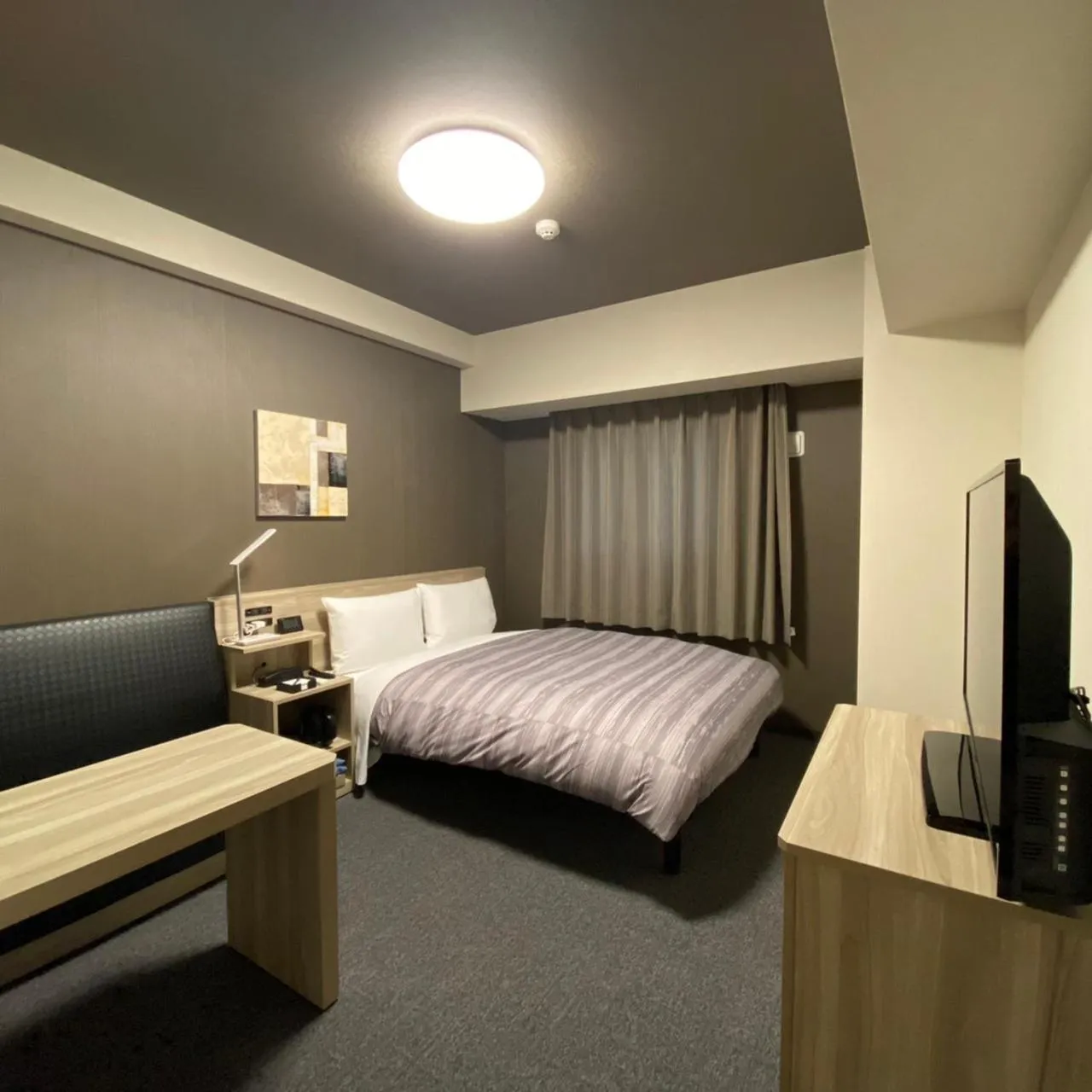 Double Room with Small Double Bed - Non-Smoking - With Smoking Area on the Floor in Route Inn Grantia Tokai Spa&Relaxation